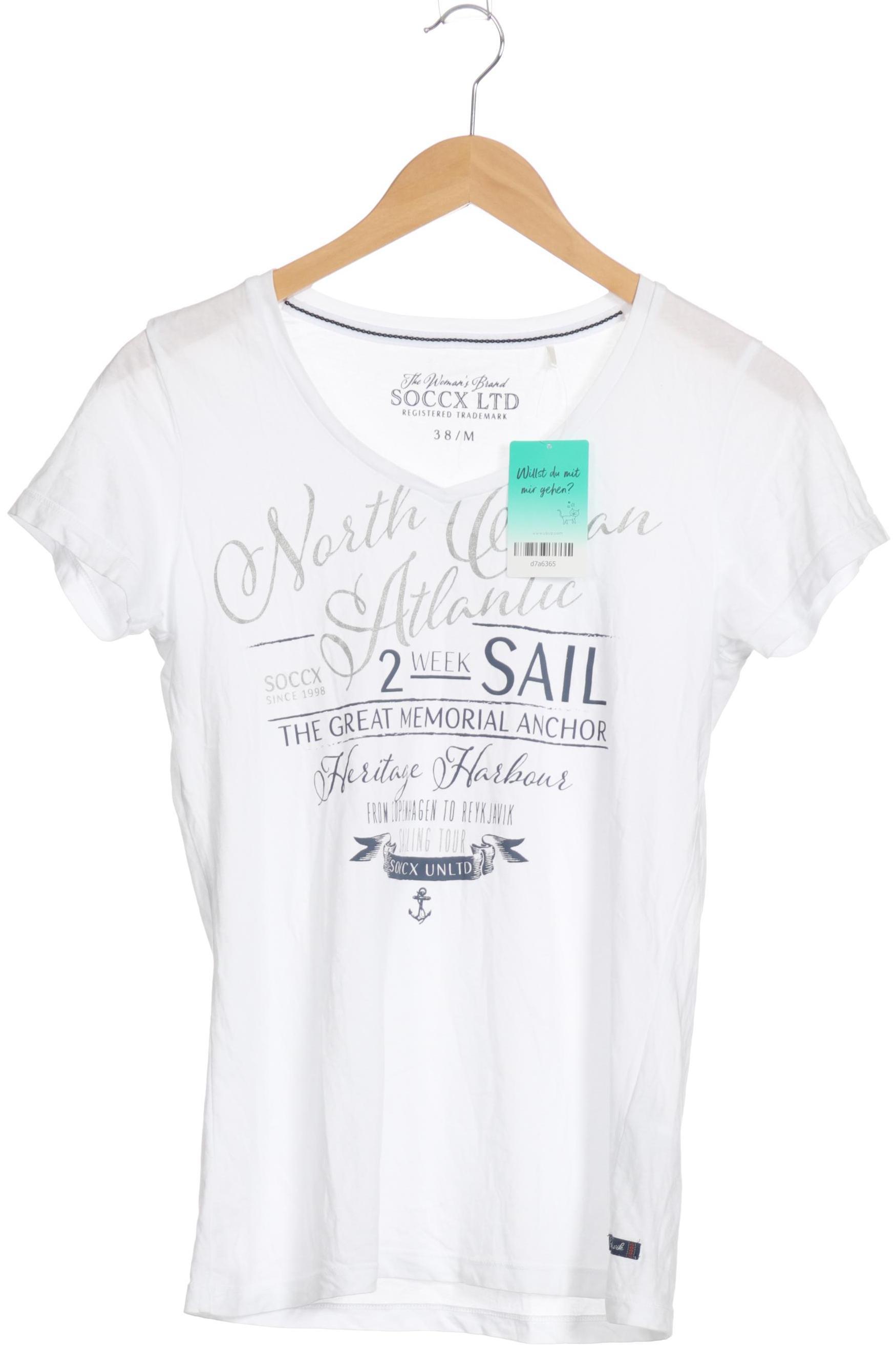 

Soccx Damen T-Shirt, weiß, Gr. 38
