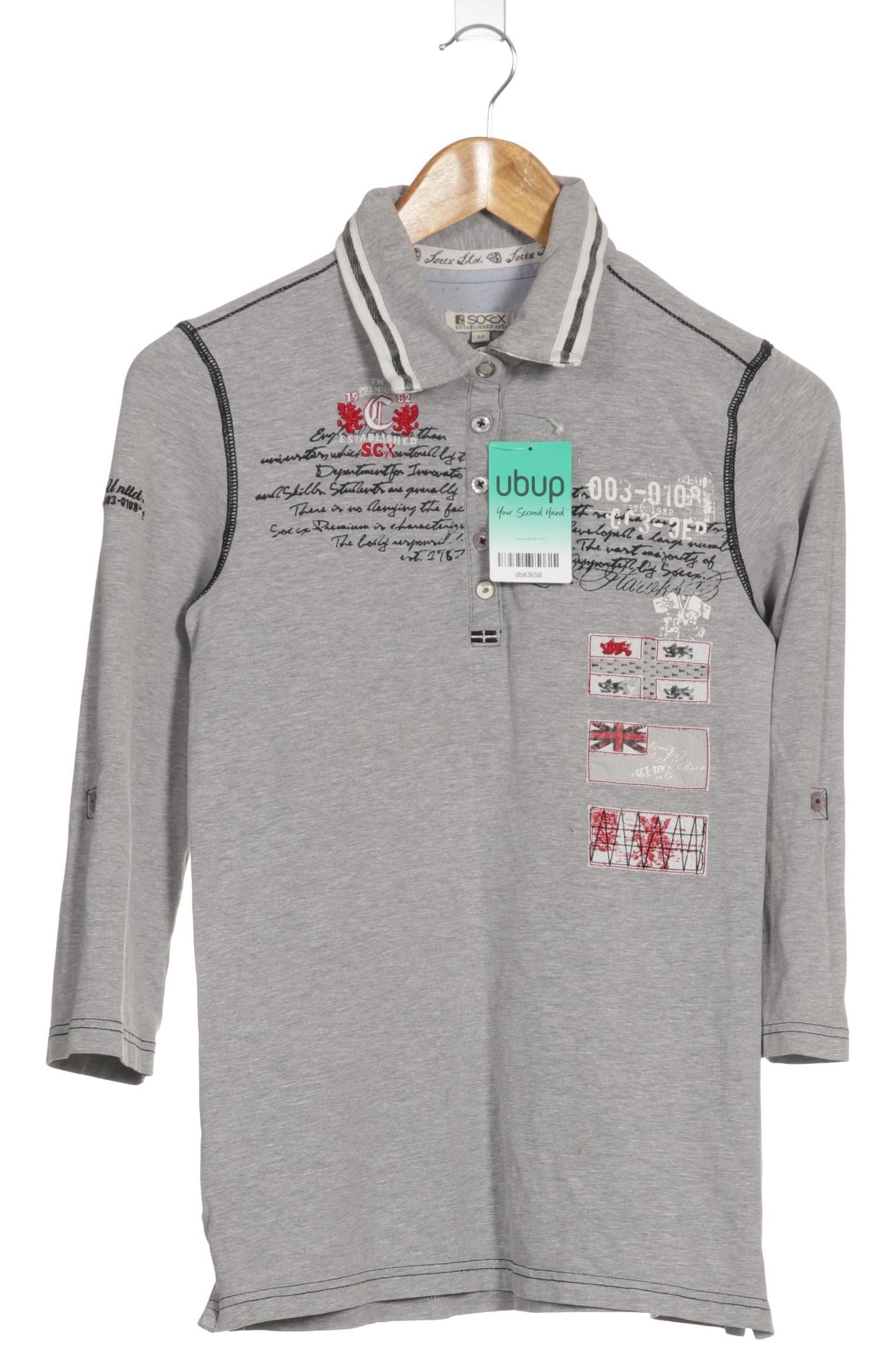 

Soccx Damen Langarmshirt, grau, Gr.