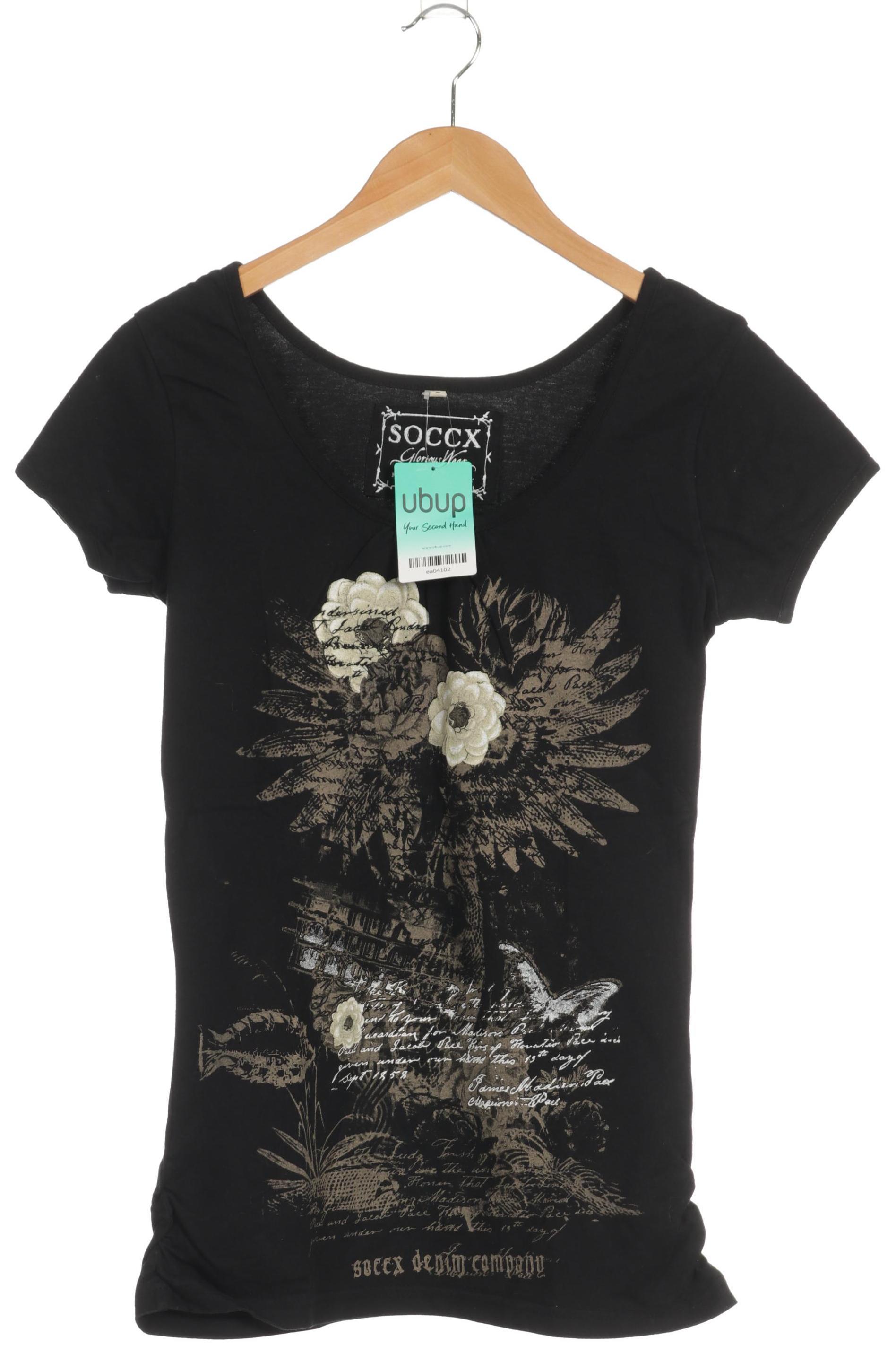 

Soccx Damen T-Shirt, schwarz, Gr.