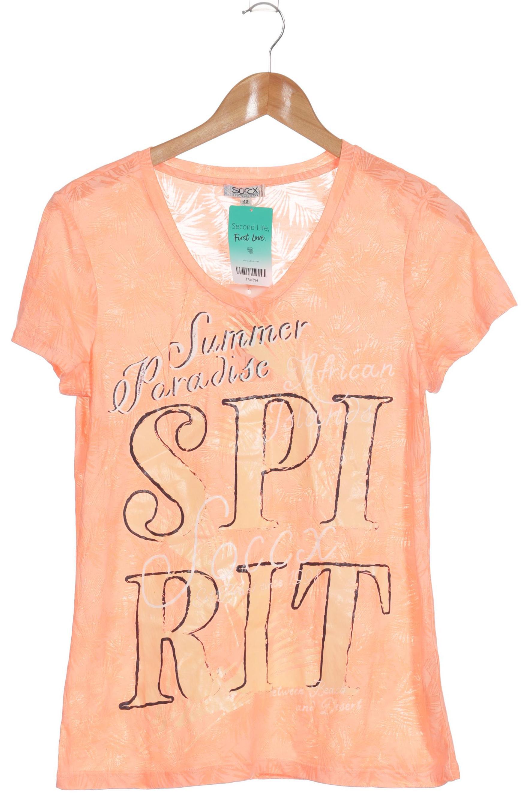

Soccx Damen T-Shirt, orange, Gr.
