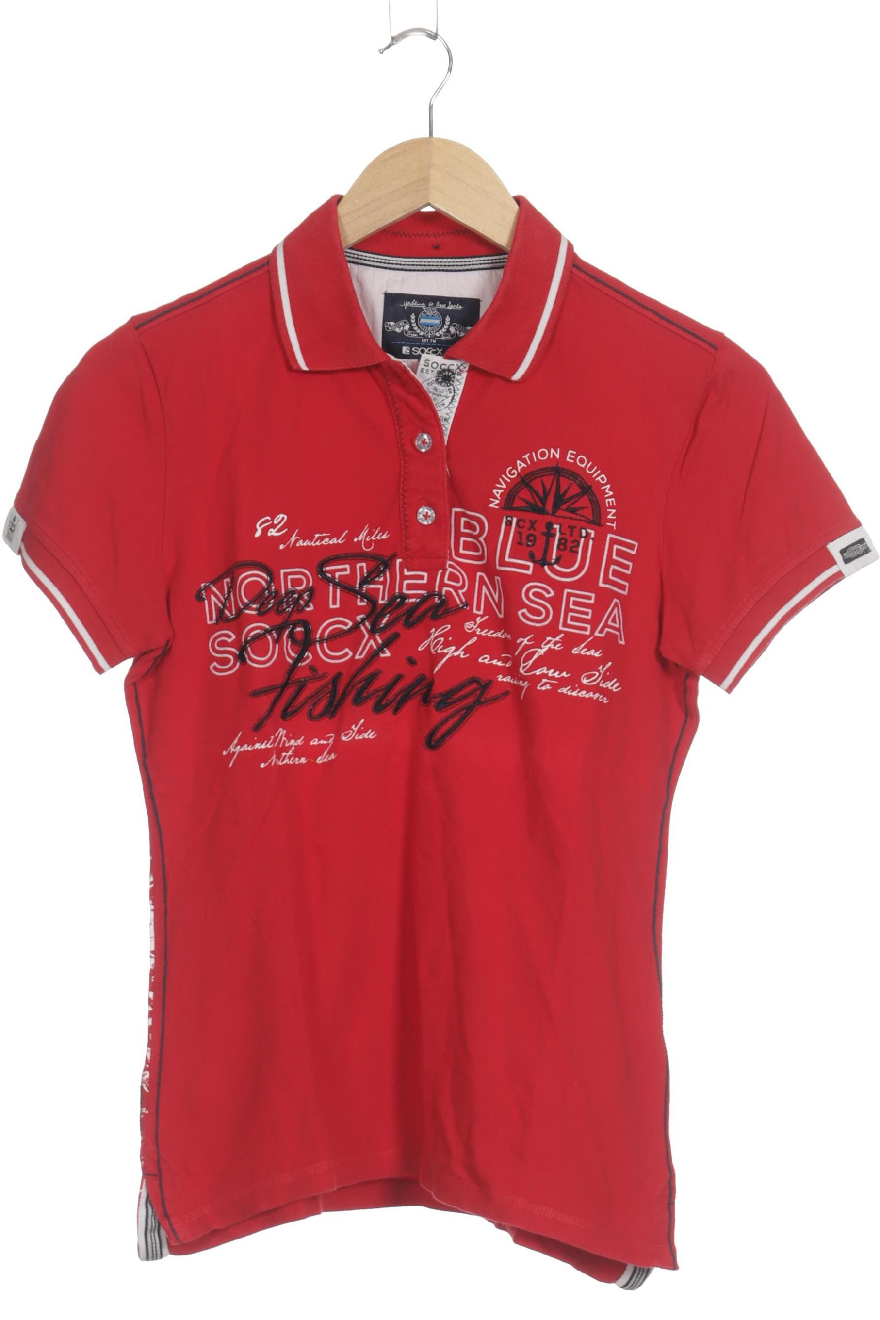 Thumbnail - Soccx Herren Poloshirt, rot, Gr.