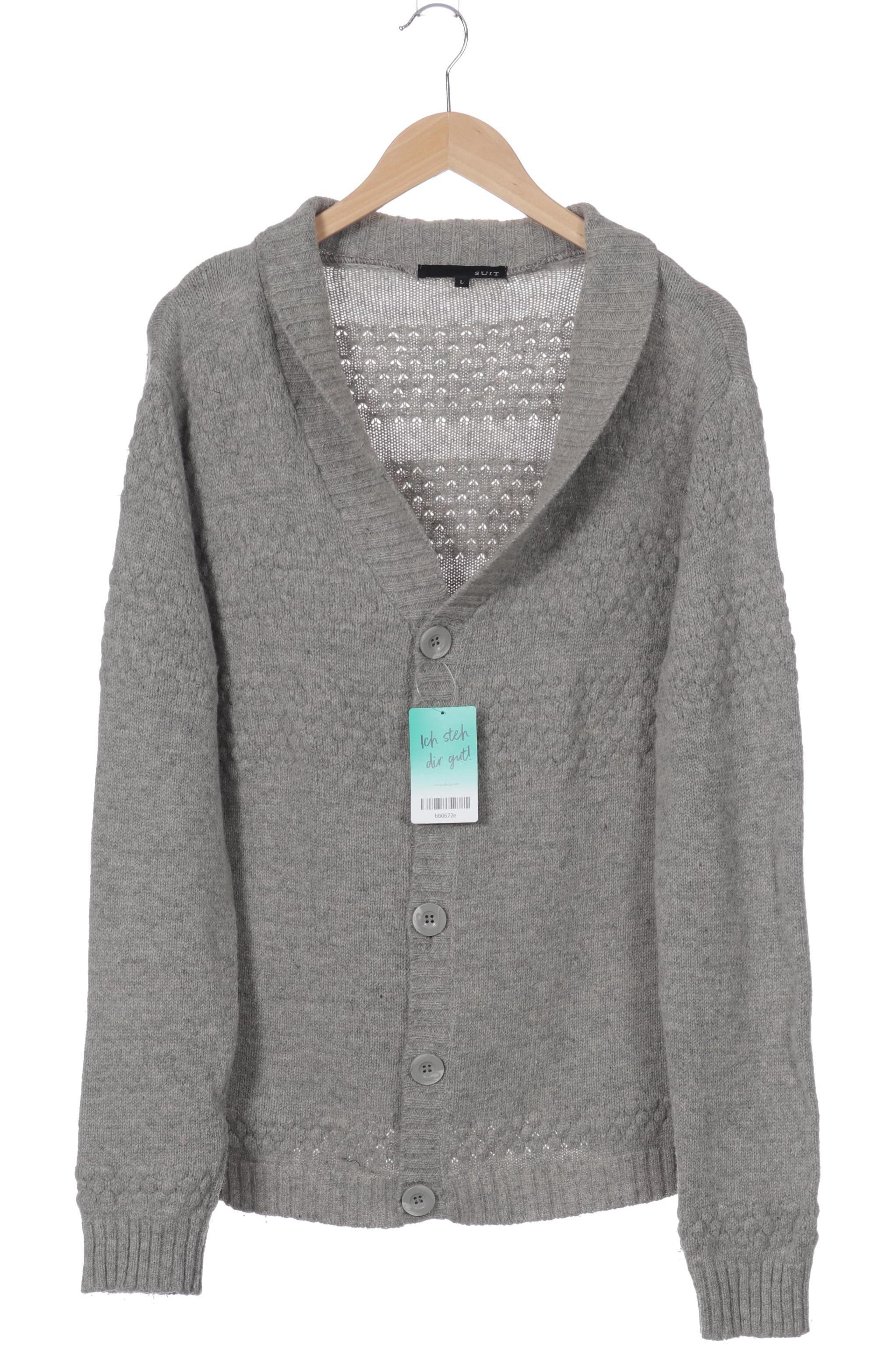 

Suit Herren Strickjacke, silber, Gr.