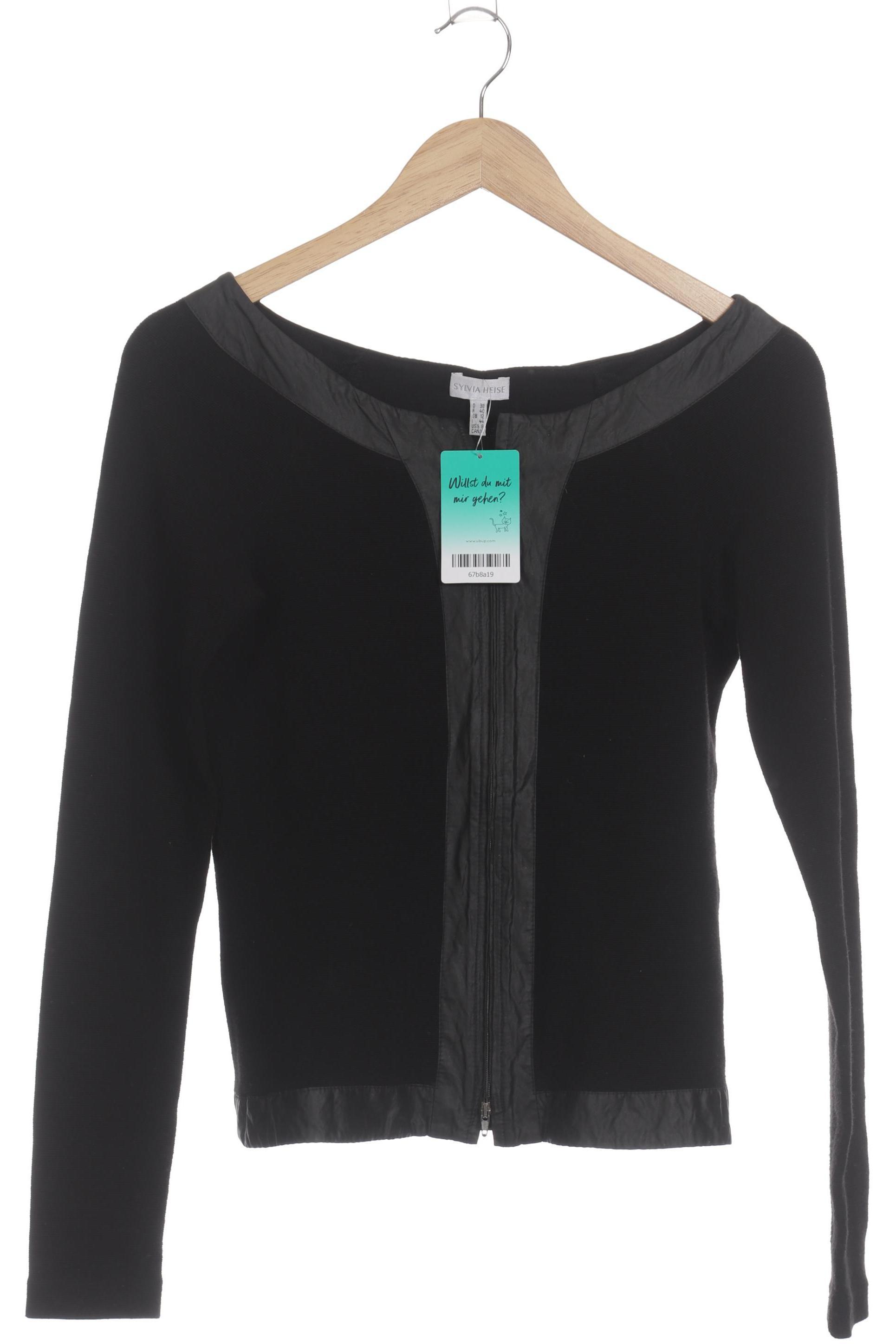 

Sylvia Heise Damen Strickjacke, schwarz, Gr. 38