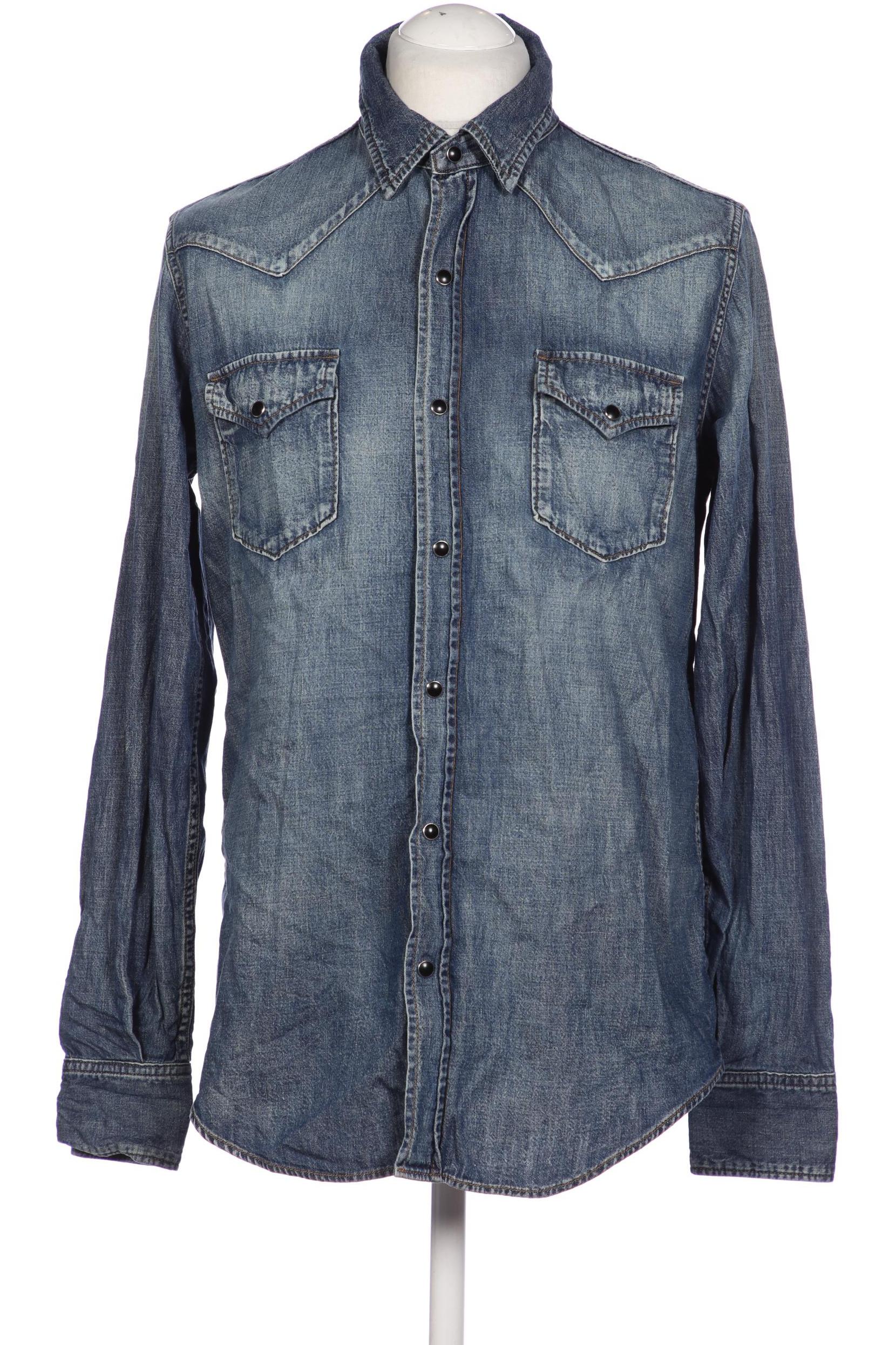 

Saint Laurent Paris Herren Hemd, blau, Gr. 48