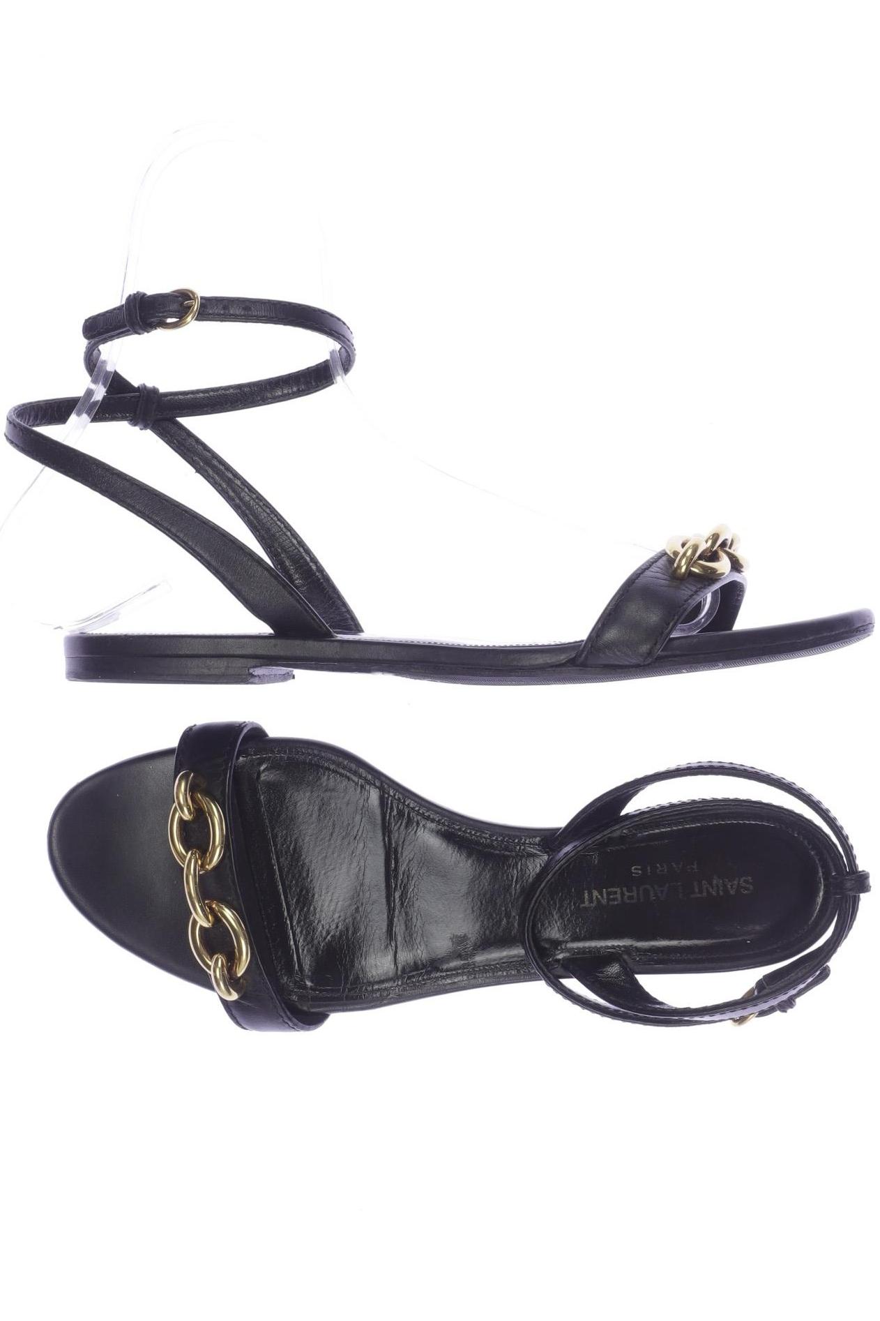 

Saint Laurent Paris Damen Sandale, schwarz, Gr. 38