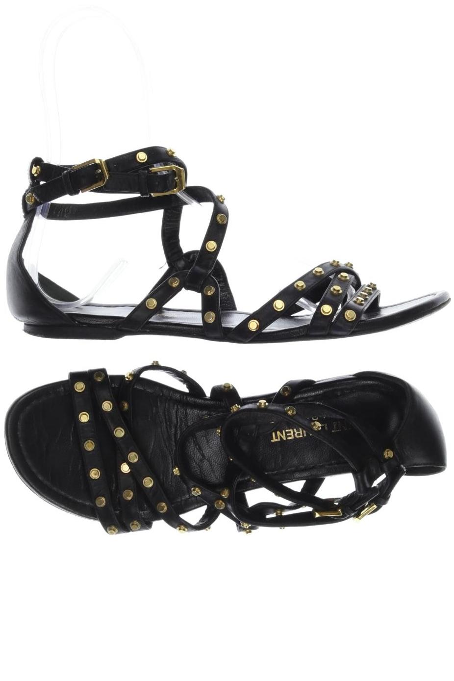 

Saint Laurent Paris Damen Sandale, schwarz, Gr. 35.5