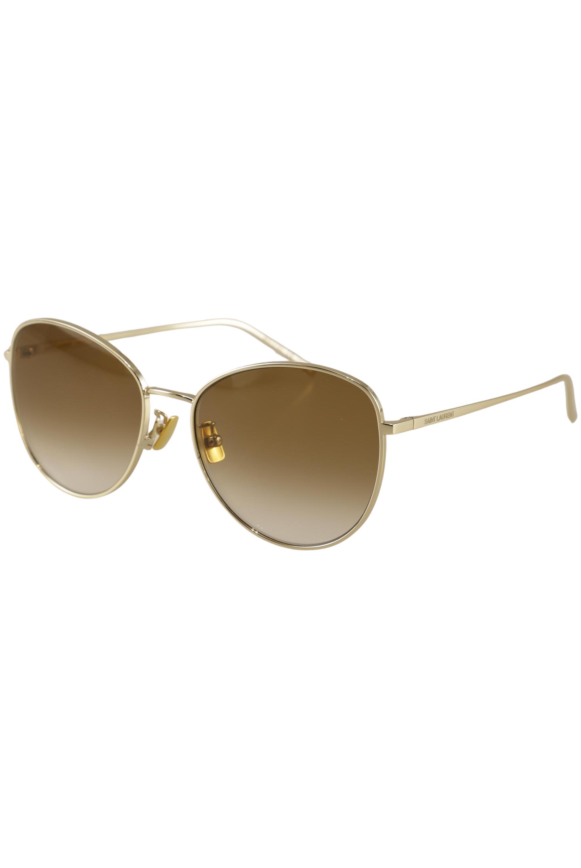 

Saint Laurent Paris Damen Sonnenbrille, gold, Gr.
