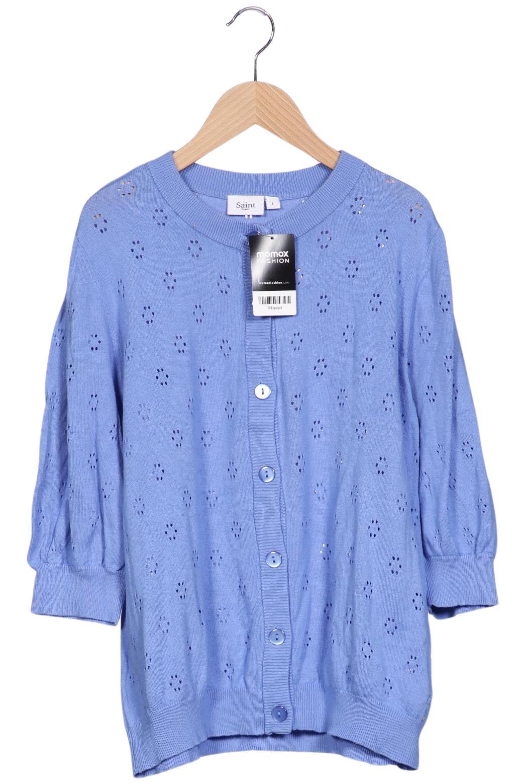 

Saint Tropez Damen Strickjacke, hellblau, Gr. 42