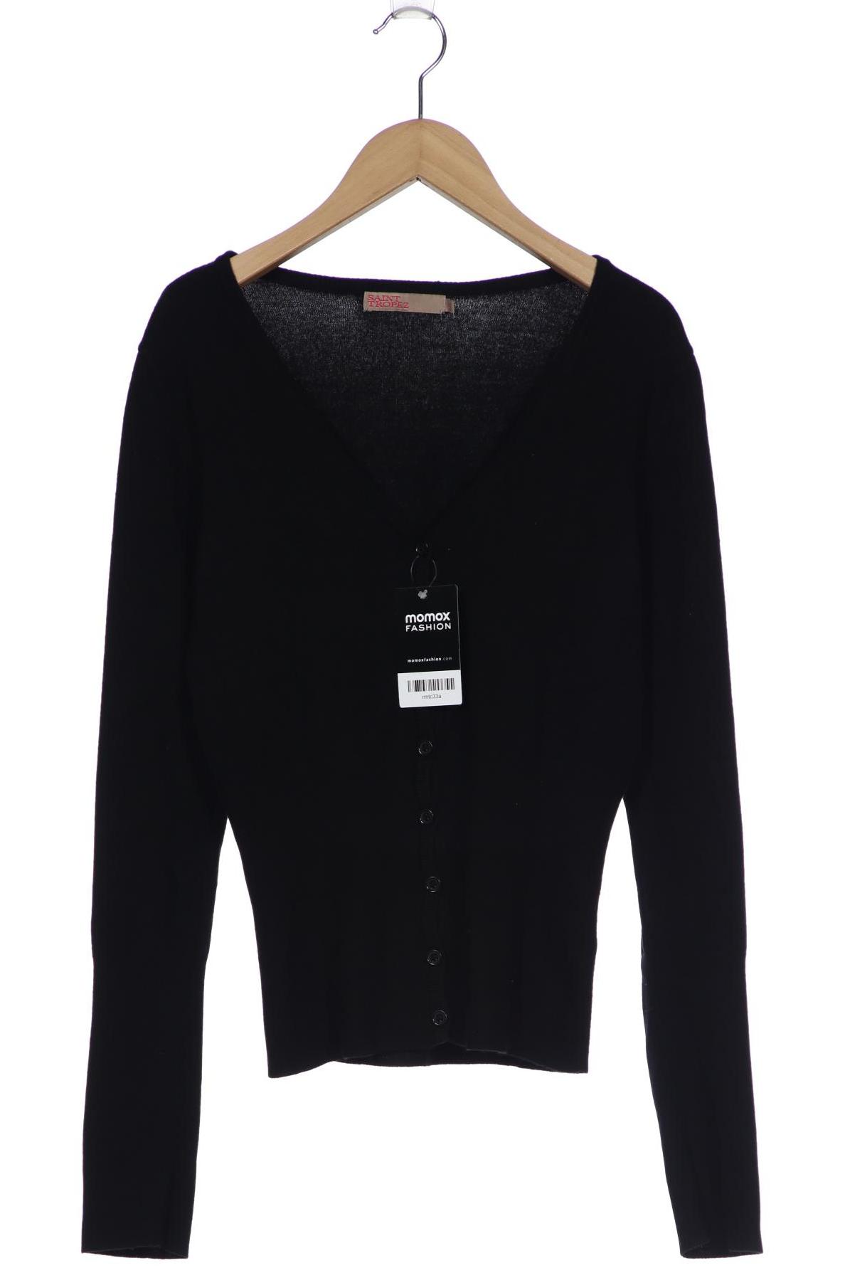 

SAINT TROPEZ Damen Strickjacke, schwarz