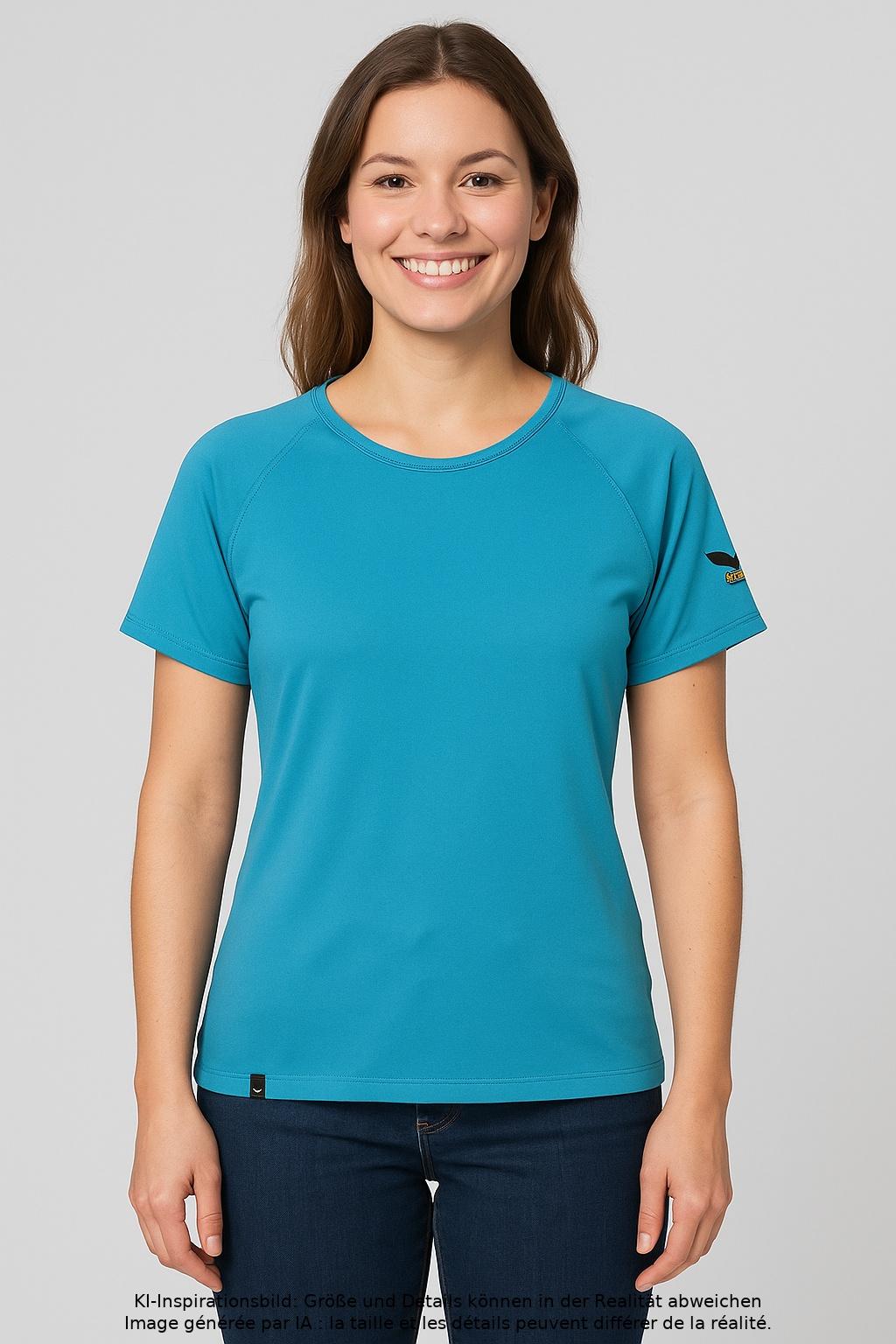 

Salewa Damen T-Shirt, türkis, Gr. 38