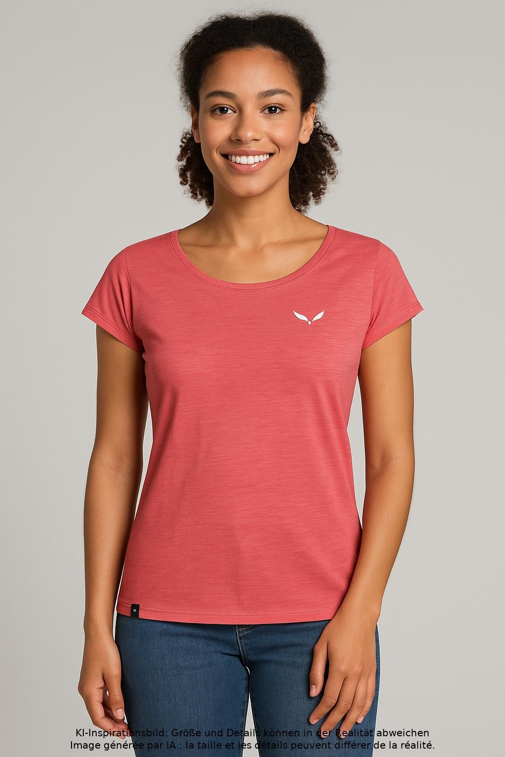 

Salewa Damen T-Shirt, rot, Gr. 38