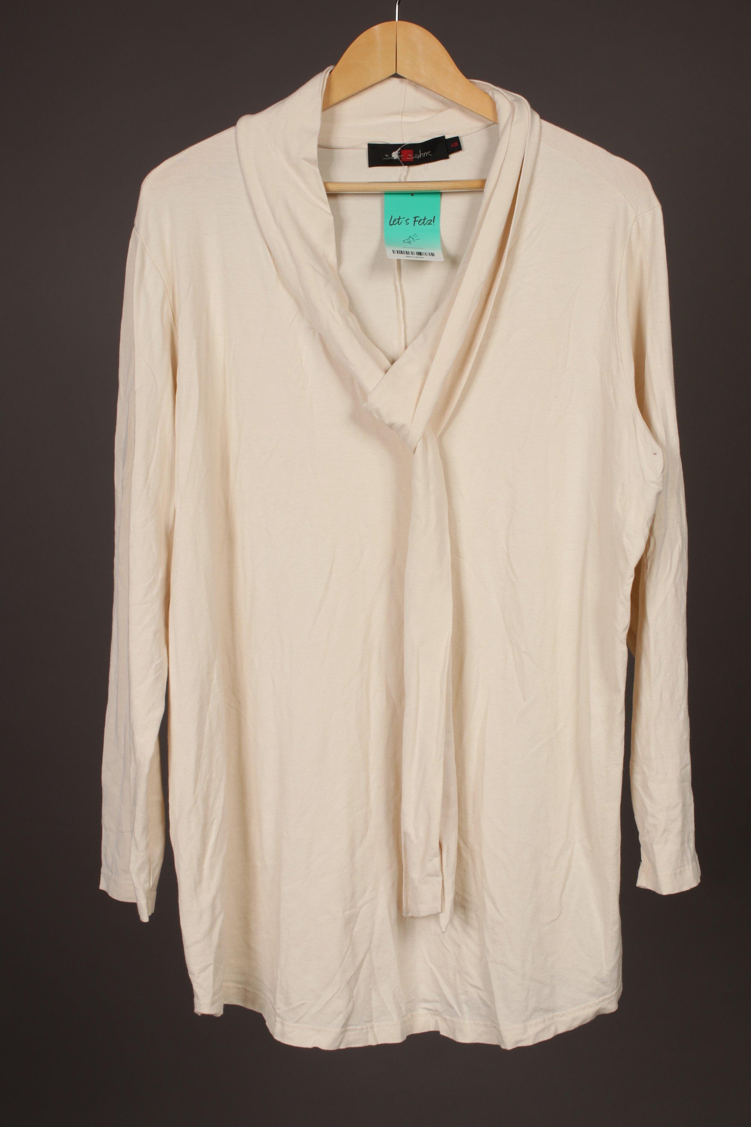 

Sallie Sahne Damen Langarmshirt, weiß, Gr. 48