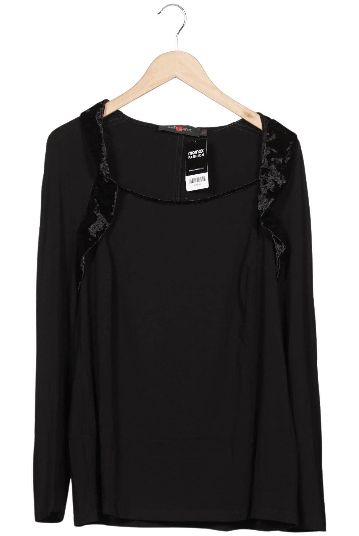 

Sallie Sahne Damen Langarmshirt, schwarz, Gr. 46