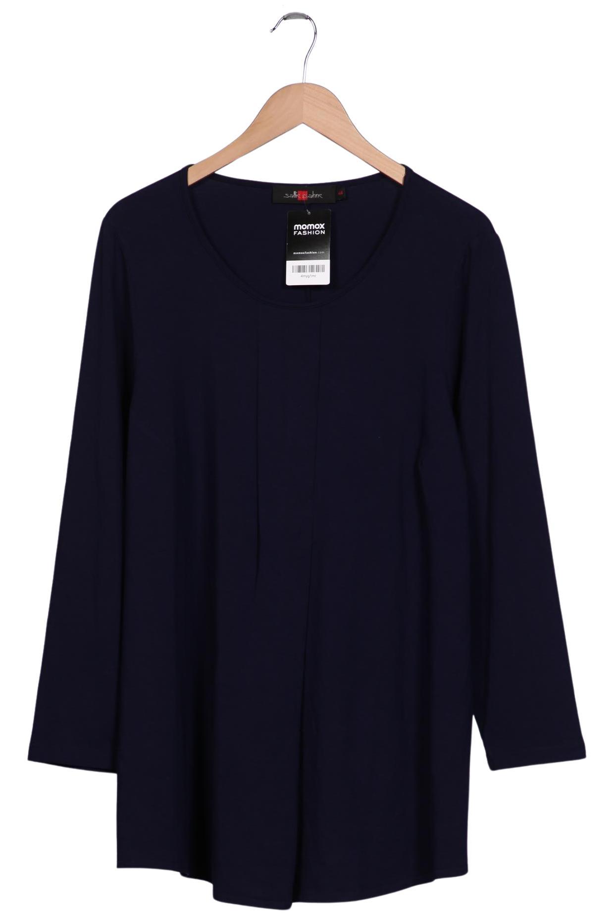 Thumbnail - Sallie Sahne Damen Langarmshirt, marineblau, Gr. 46