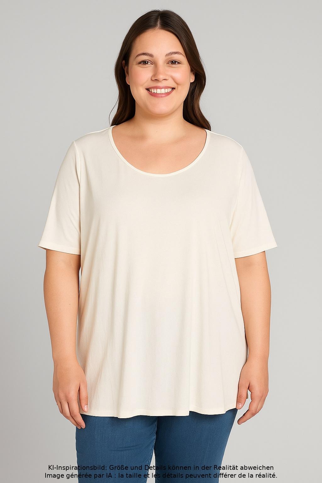 

Sallie Sahne Damen T-Shirt, cremeweiß, Gr. 46