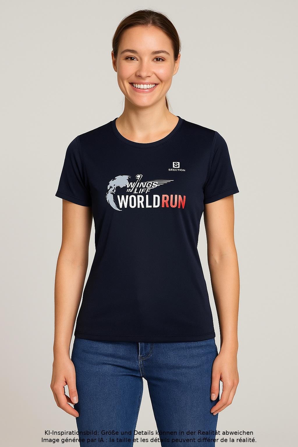 

Salomon Damen T-Shirt, marineblau, Gr. 36