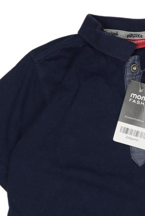 Thumbnail - Salt and Pepper Jungen Poloshirt, marineblau, Gr. 128