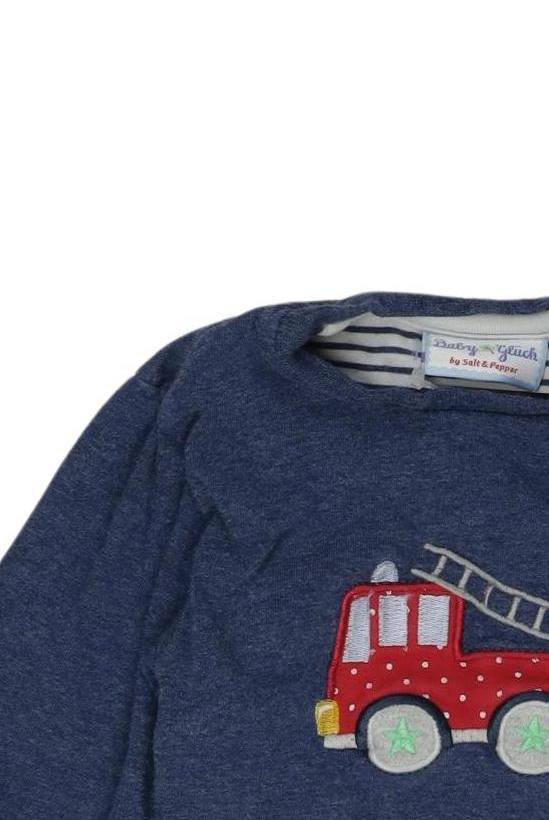 Thumbnail - Salt and Pepper Jungen Langarmshirt, marineblau, Gr. 68