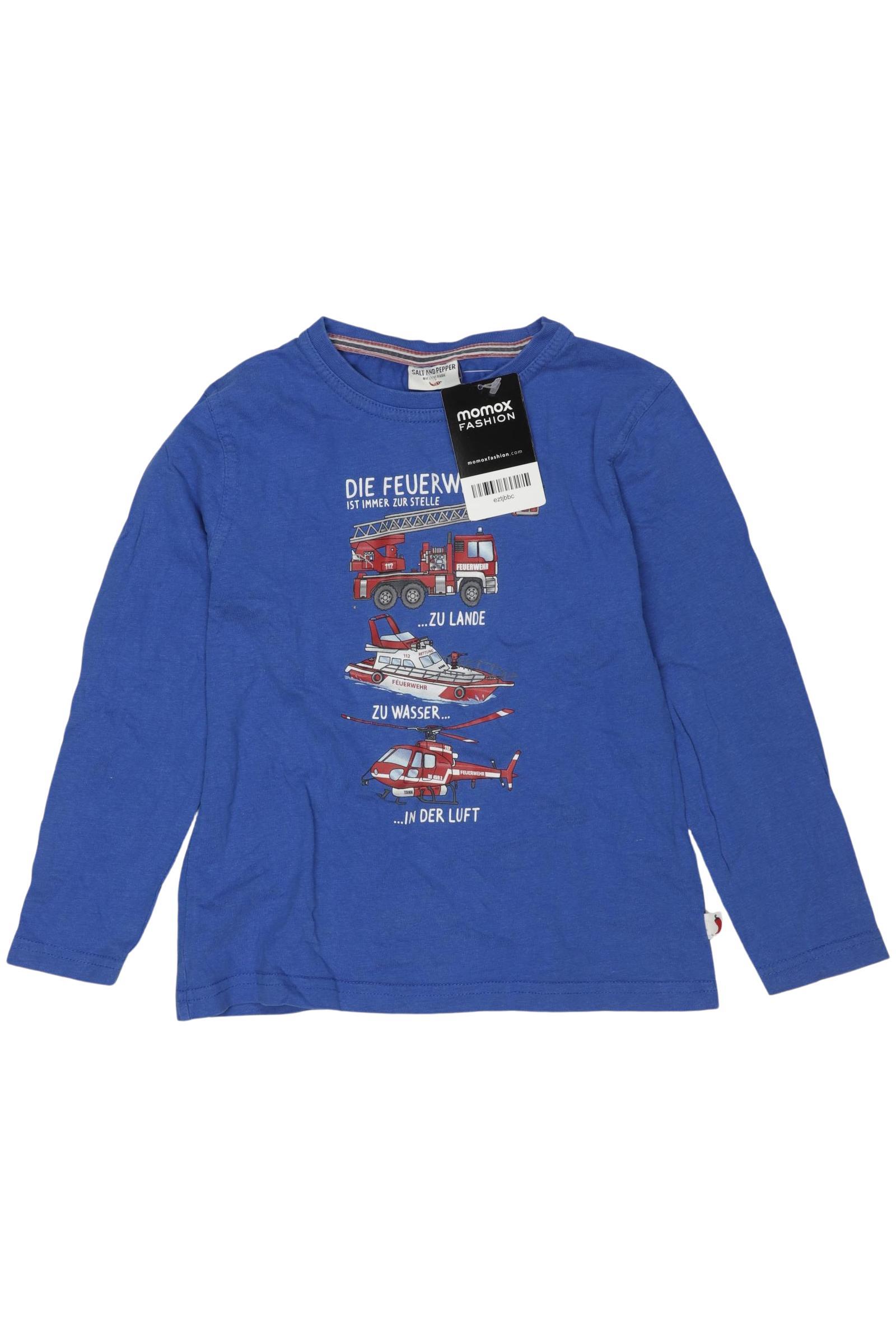 

Salt and Pepper Jungen Langarmshirt, blau, Gr. 116