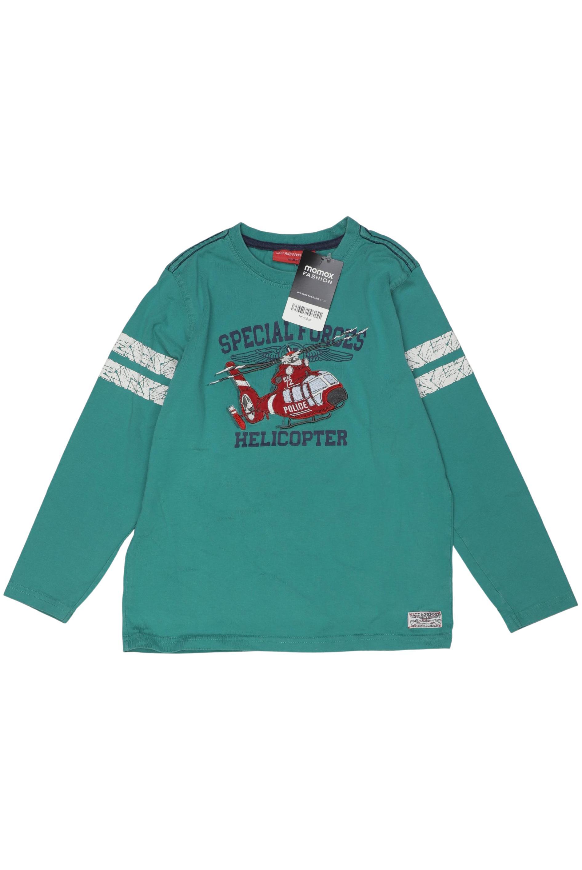 

Salt and Pepper Jungen Langarmshirt, grün, Gr. 128