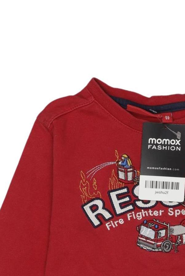 Thumbnail - Salt and Pepper Jungen Langarmshirt, rot, Gr. 92