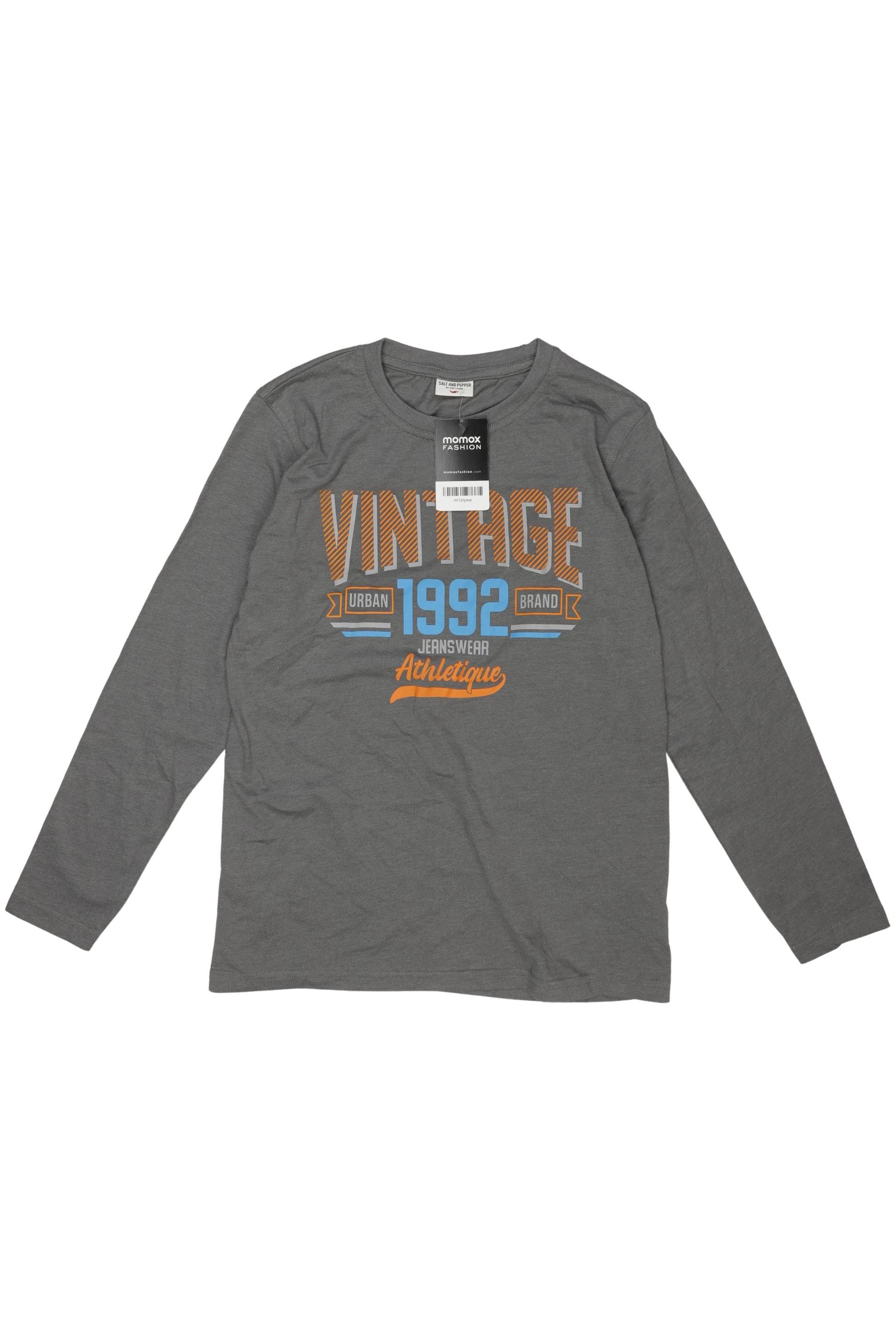 

Salt and Pepper Jungen Langarmshirt, grau, Gr. 152