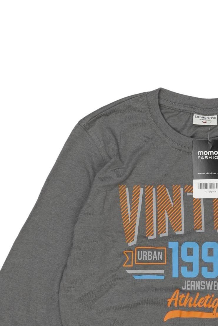 Thumbnail - Salt and Pepper Jungen Langarmshirt, grau, Gr. 152