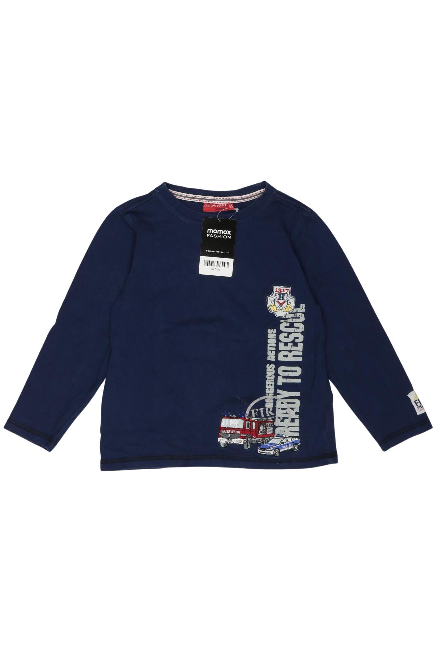 

Salt and Pepper Jungen Langarmshirt, marineblau, Gr. 116