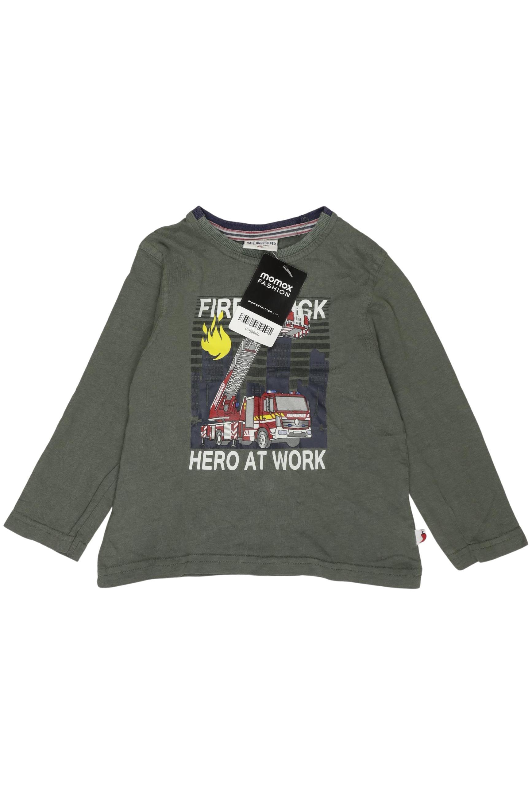 

Salt and Pepper Jungen Langarmshirt, grün, Gr. 92