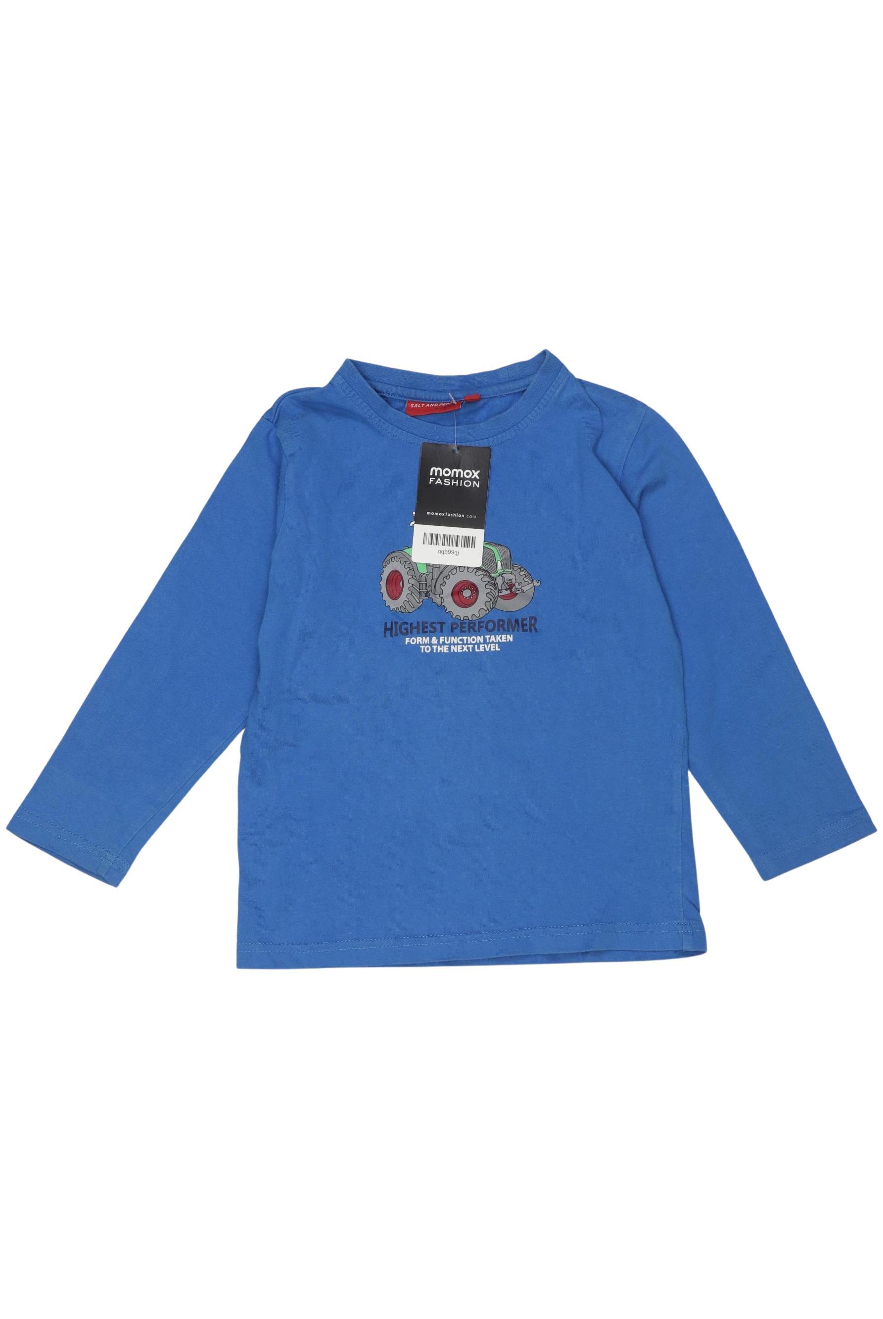 

Salt and Pepper Jungen Langarmshirt, blau, Gr. 104
