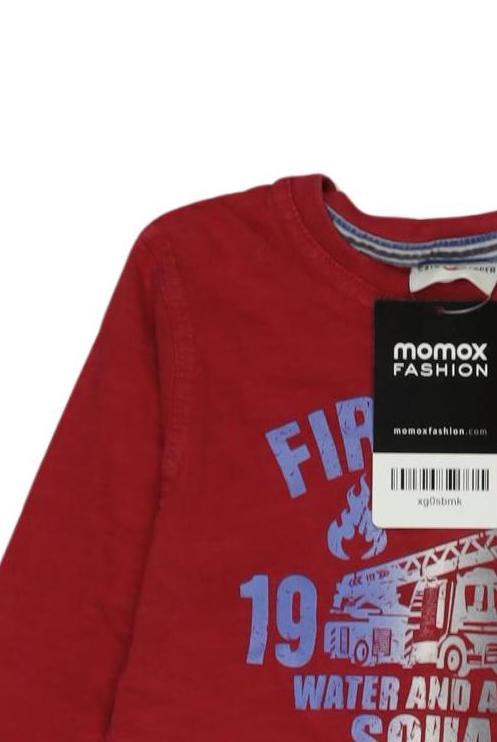 Thumbnail - Salt and Pepper Jungen Langarmshirt, rot, Gr. 92