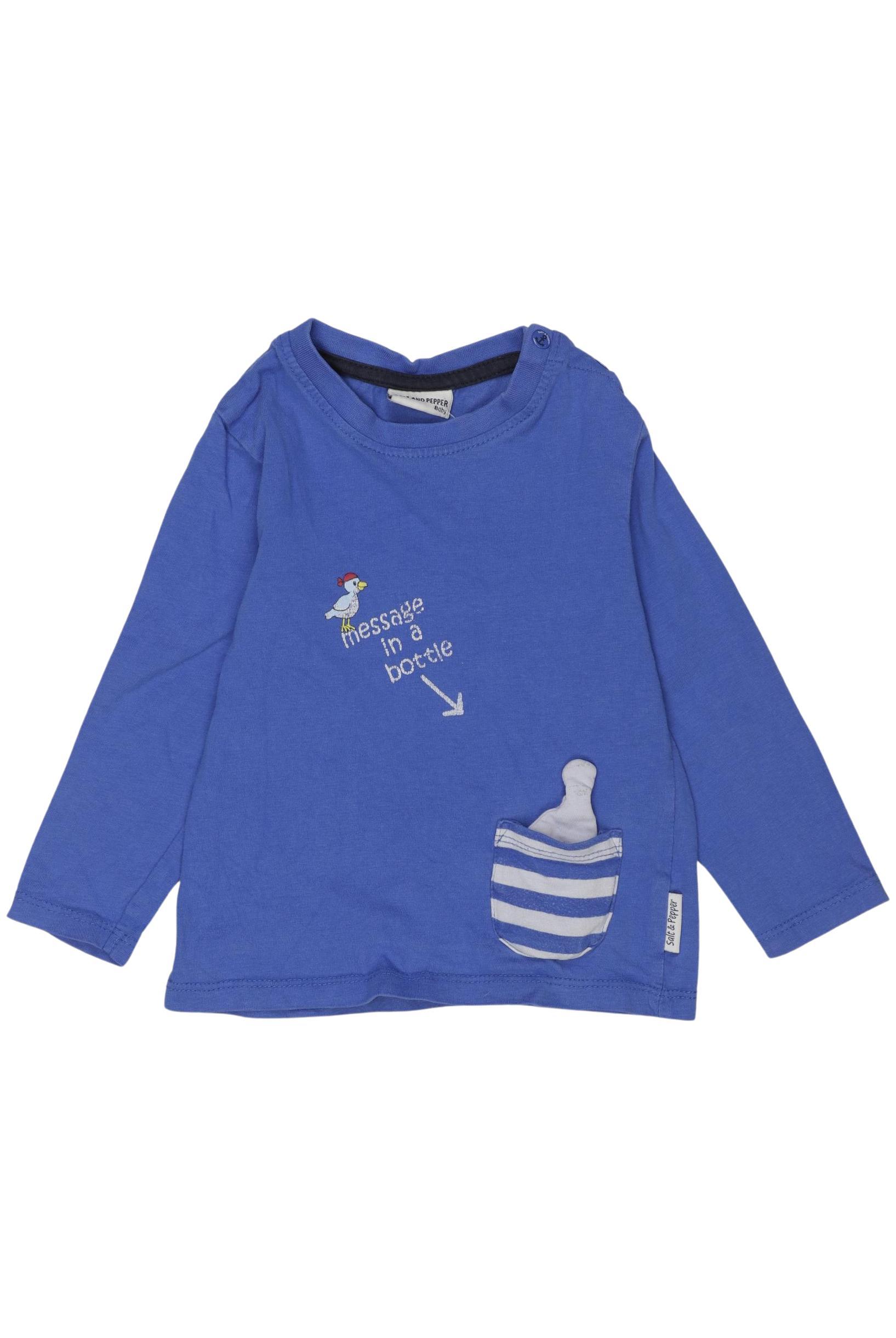 

Salt and Pepper Jungen Langarmshirt, blau, Gr. 86