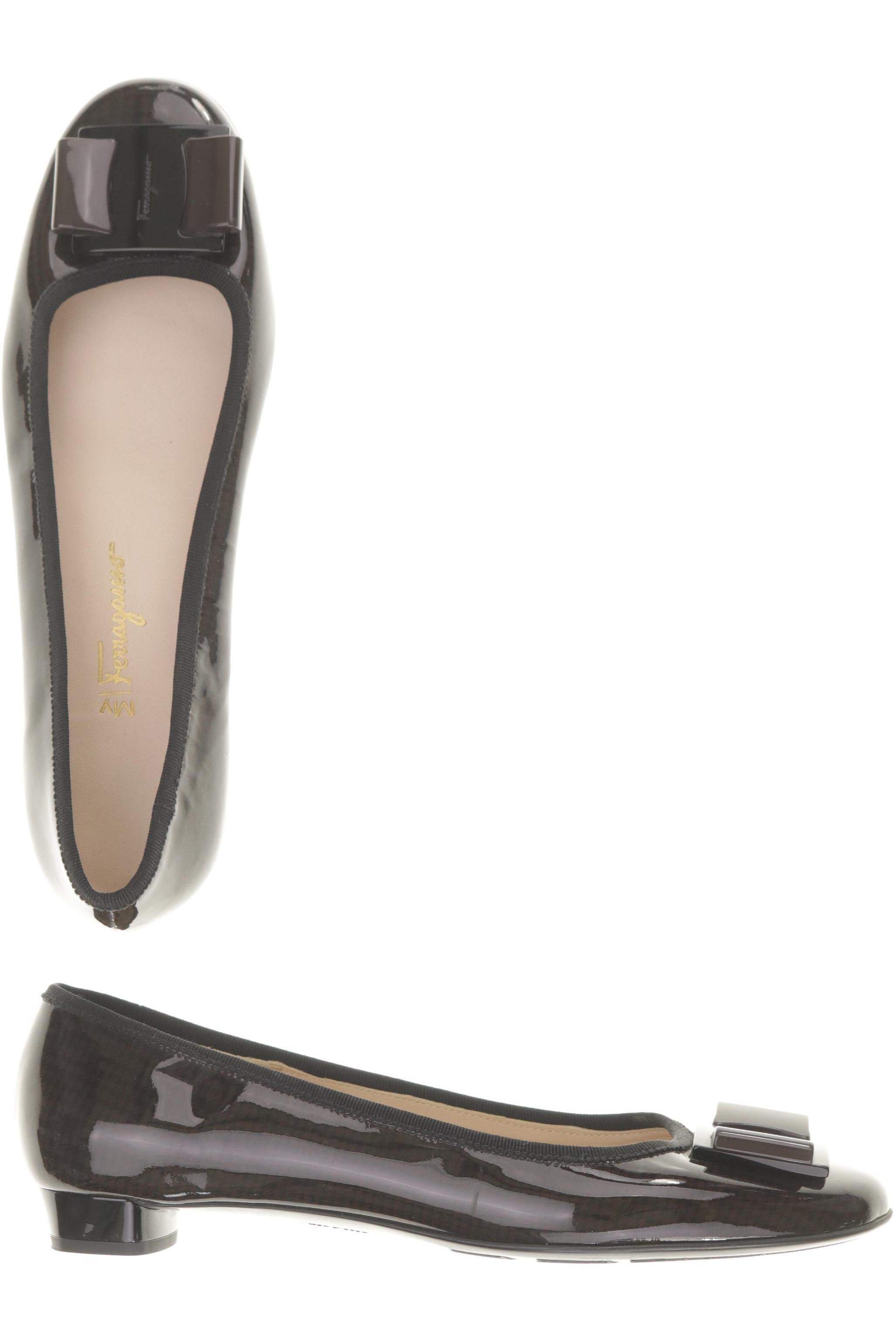 

Salvatore Ferragamo Damen Ballerinas, braun, Gr. 8.5