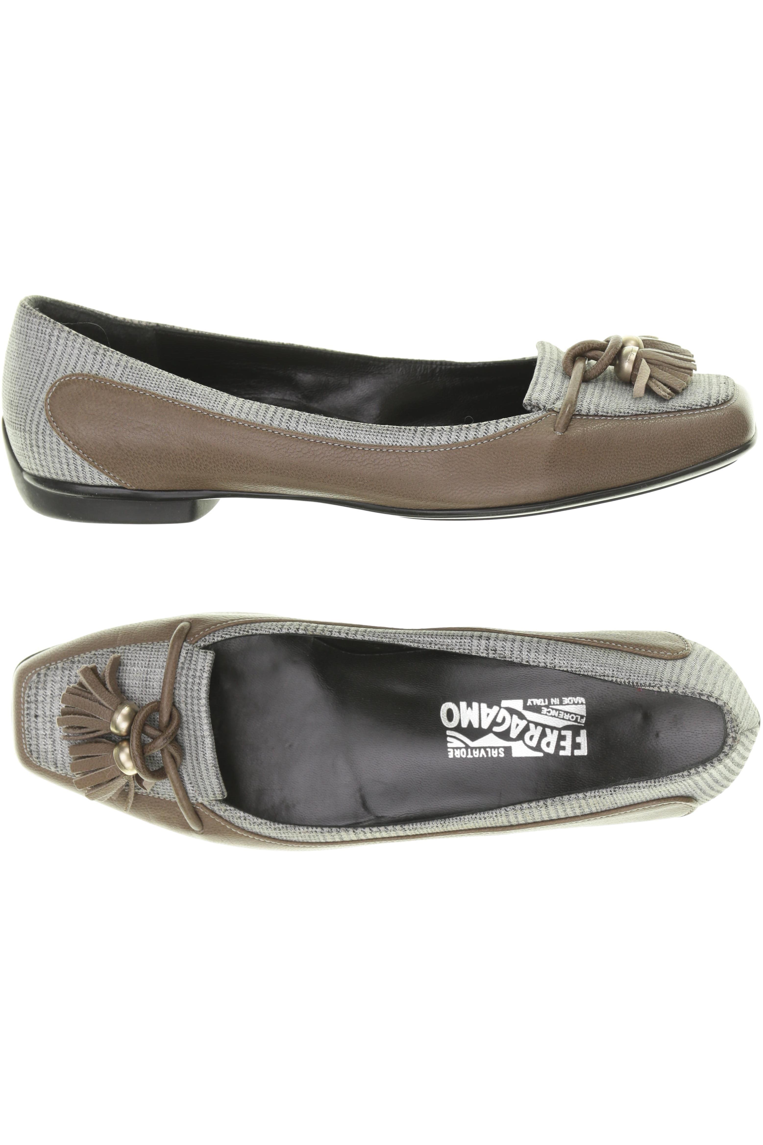 

Salvatore Ferragamo Damen Halbschuh, beige, Gr. 8.5