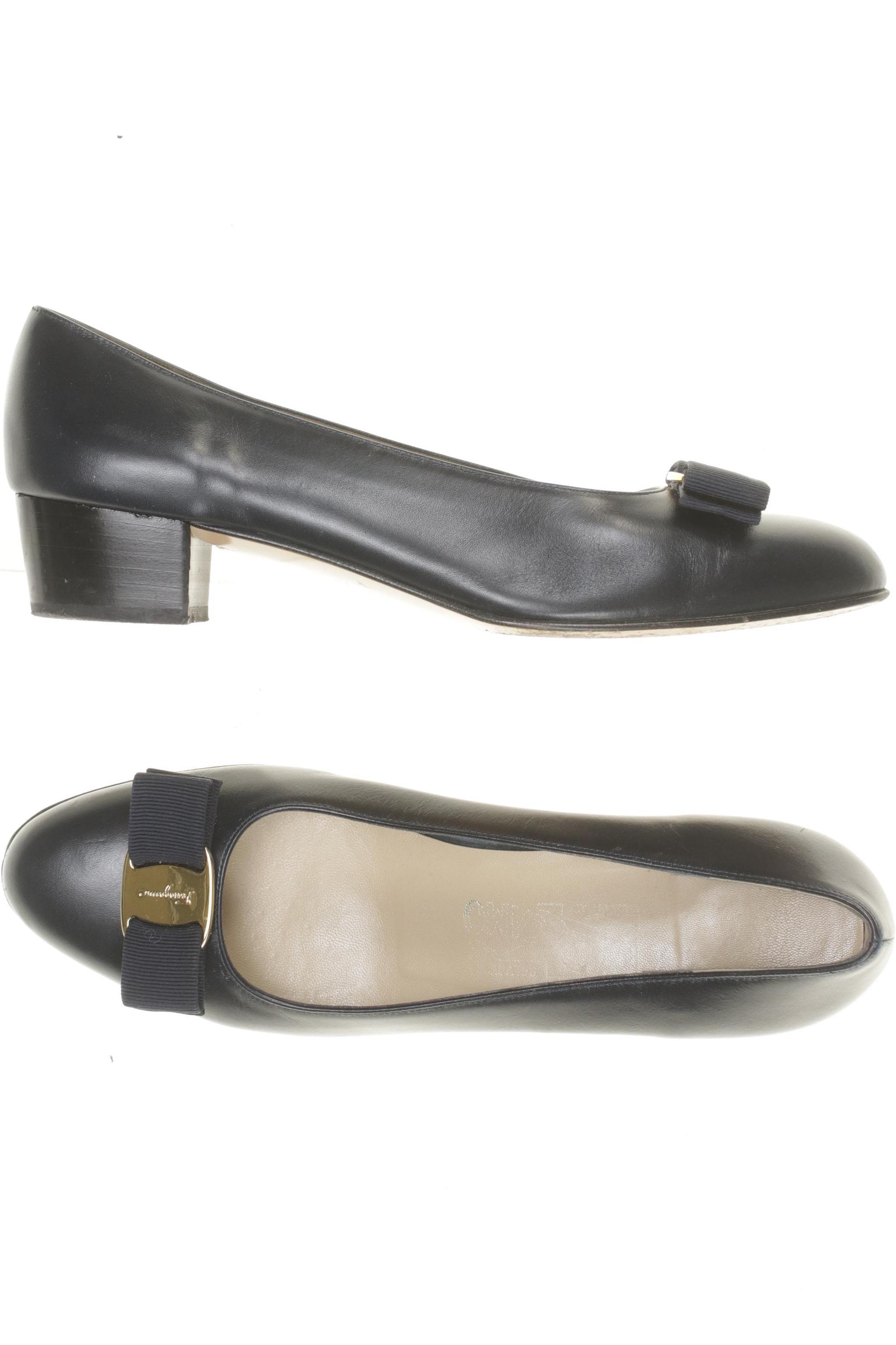 

Salvatore Ferragamo Damen Pumps, blau, Gr. 8