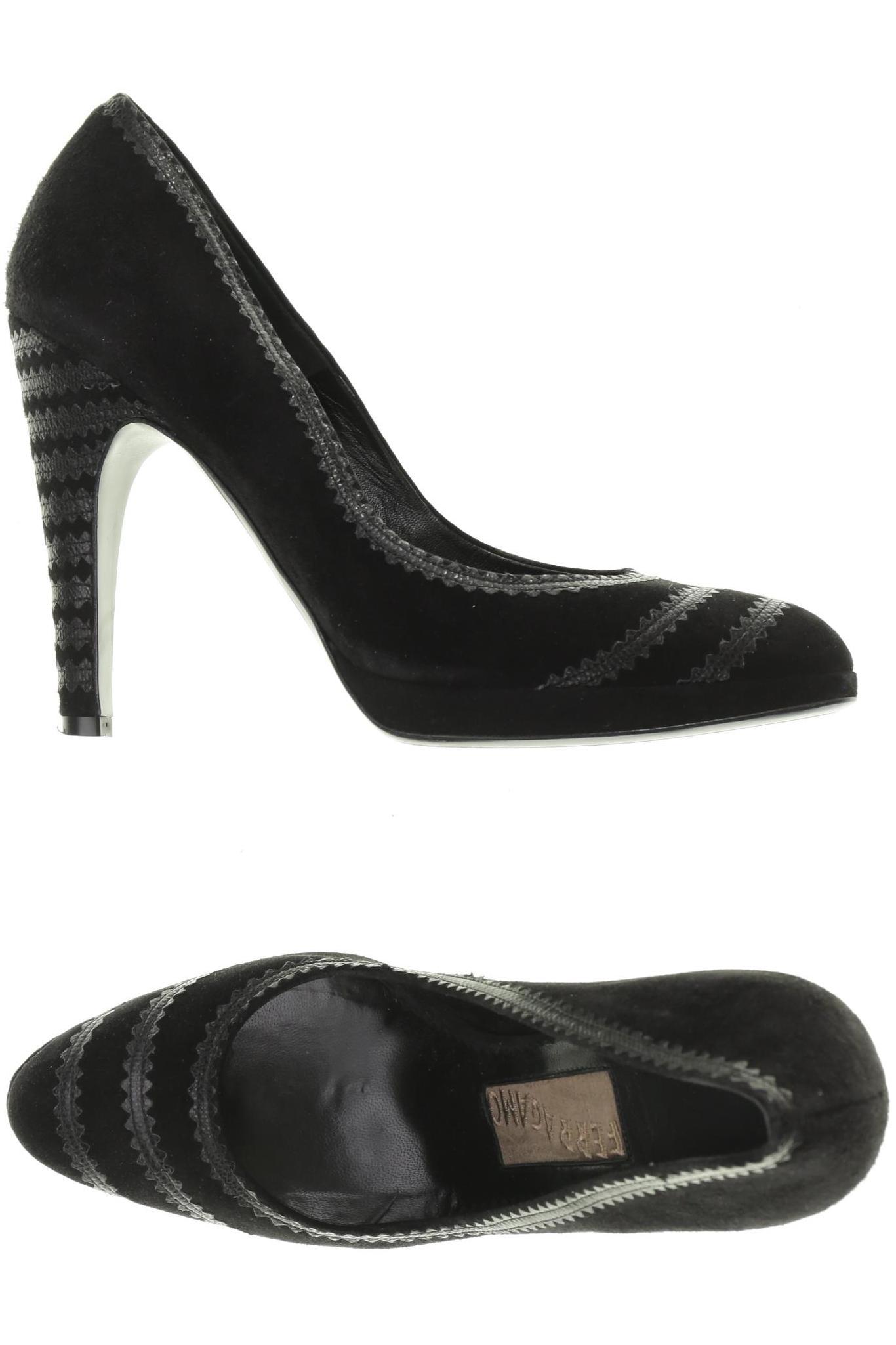 

Salvatore Ferragamo Damen Pumps, schwarz, Gr. 7.5