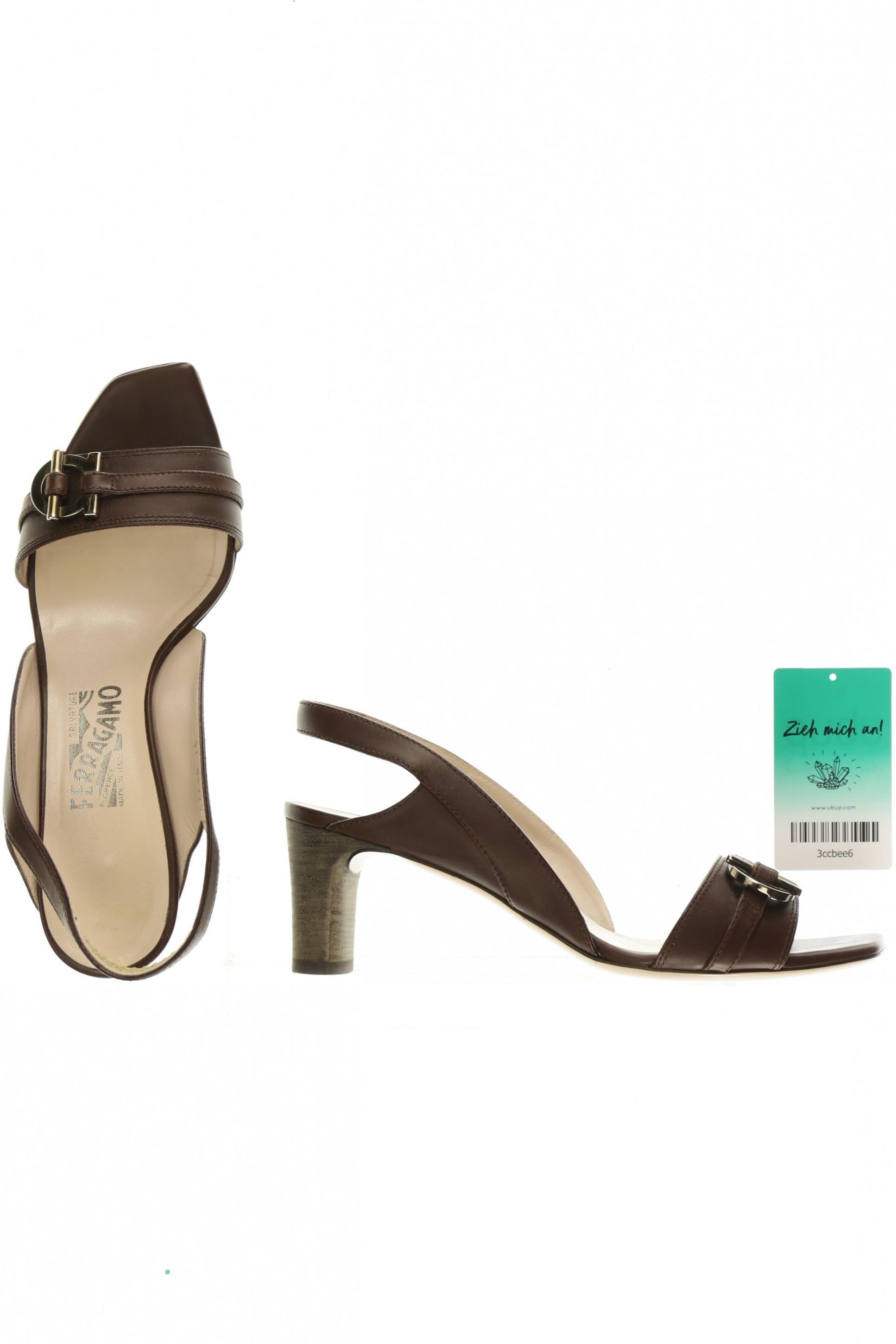

Salvatore Ferragamo Damen Sandale, braun, Gr. 8