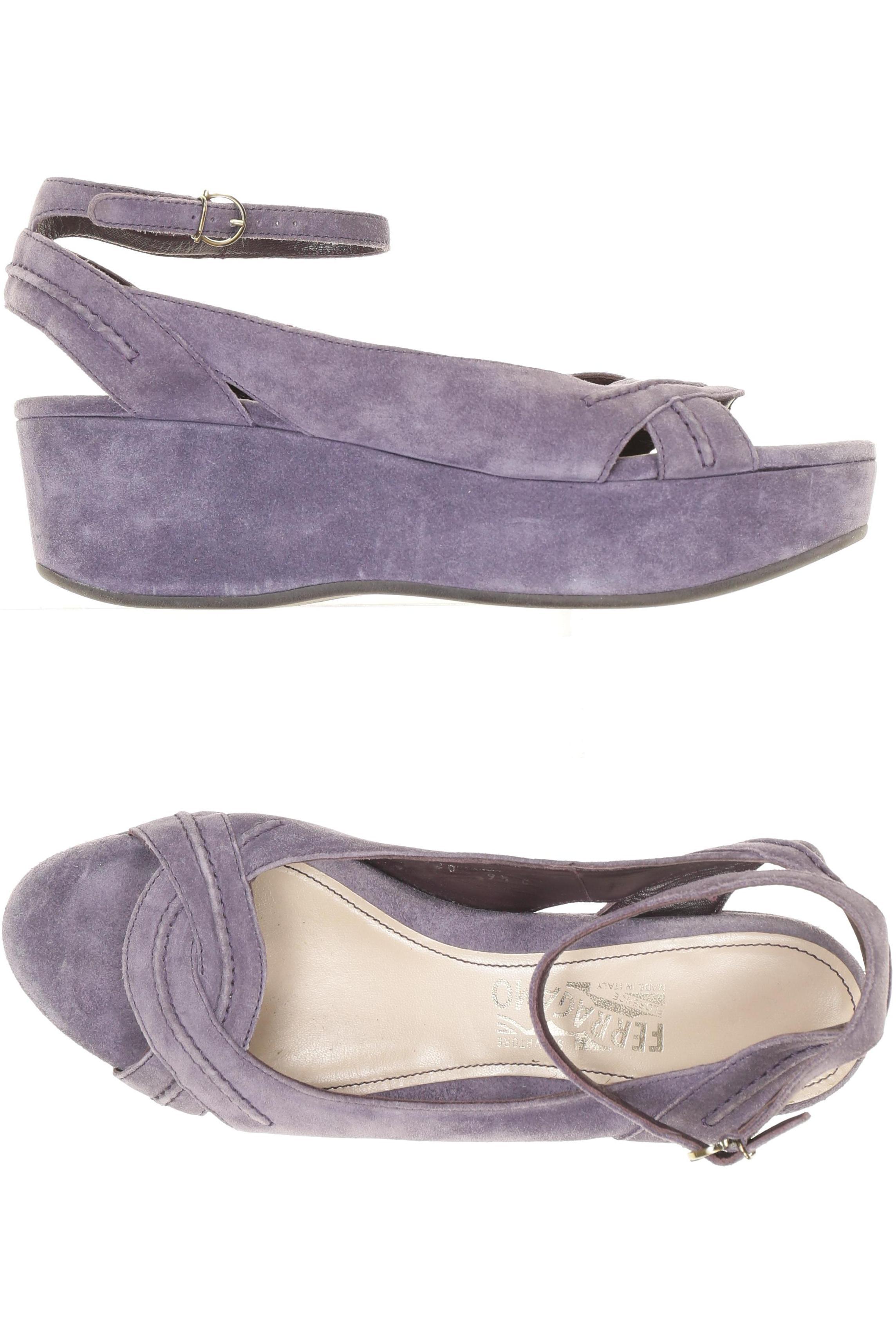

Salvatore Ferragamo Damen Sandale, lila, Gr. 9.5