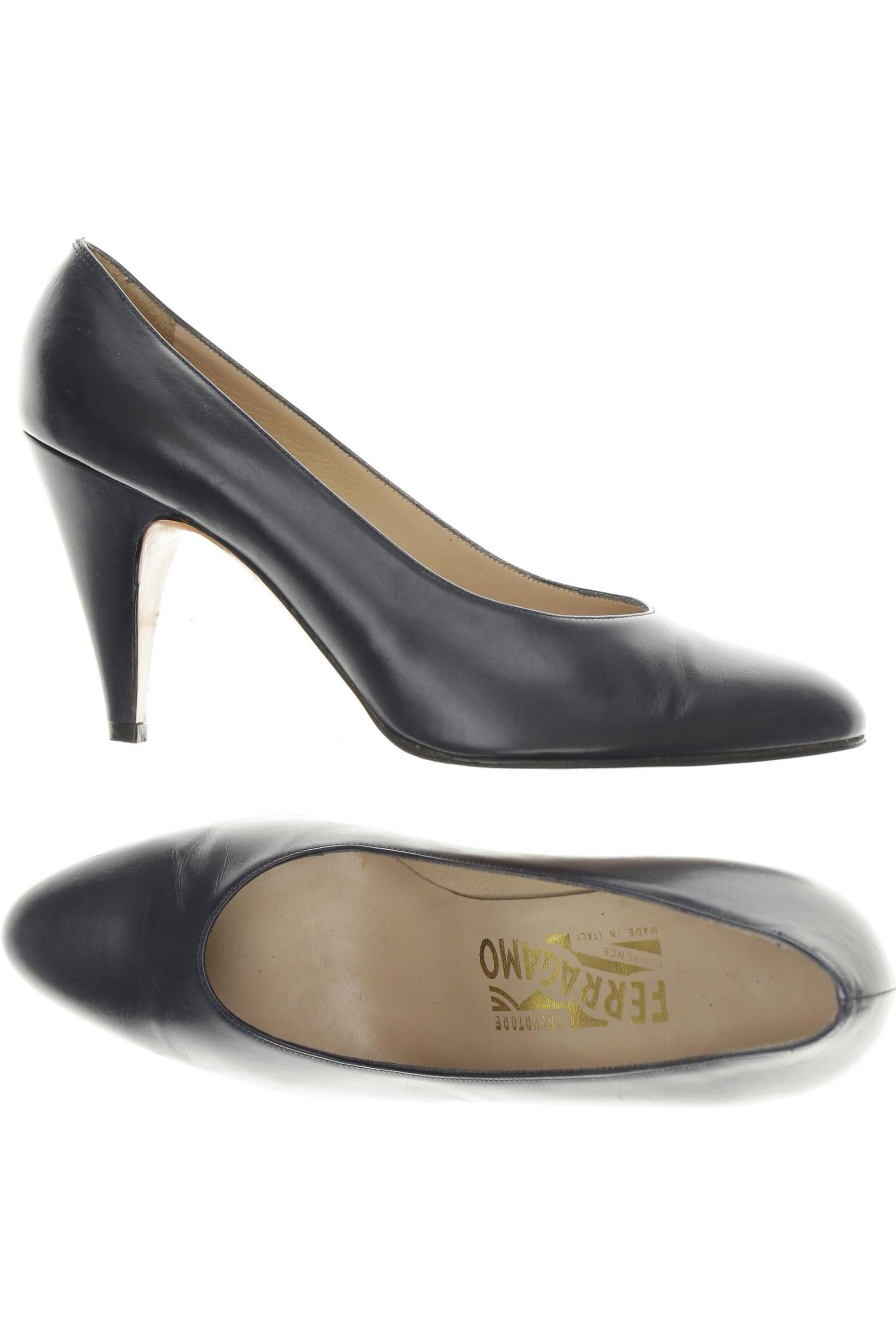 

Salvatore Ferragamo Damen Pumps, blau, Gr. 7.5