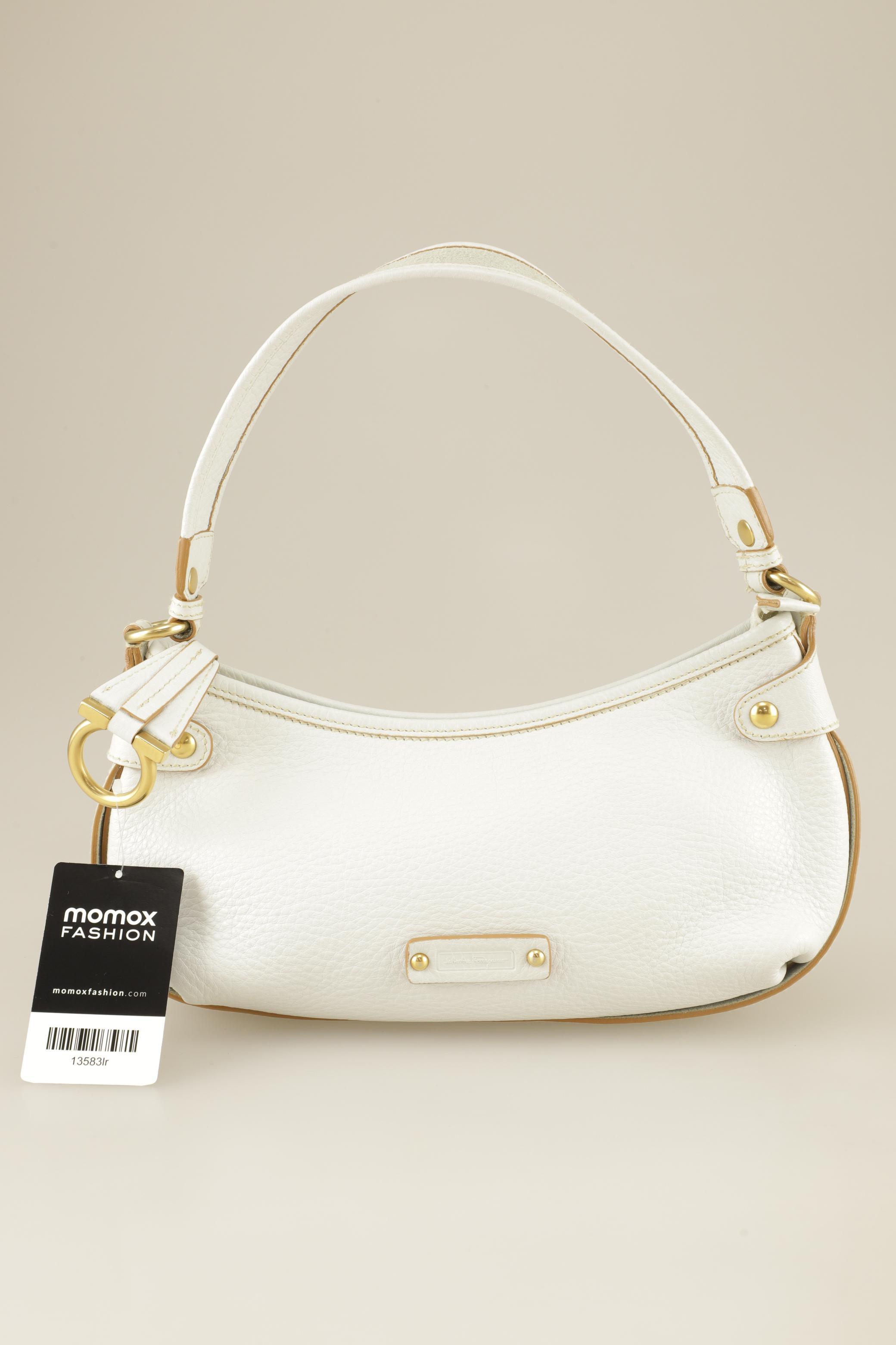 

Salvatore Ferragamo Damen Handtasche, weiß, Gr.