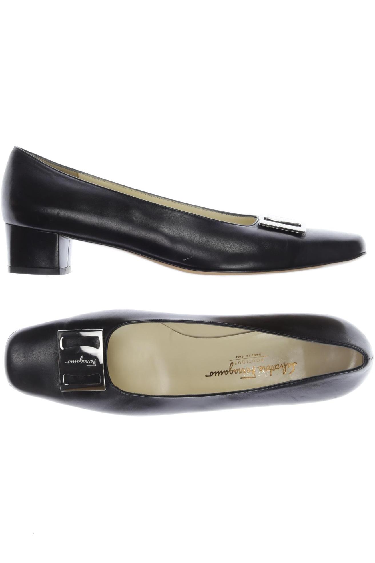 

Salvatore Ferragamo Damen Pumps, schwarz, Gr. 10.5