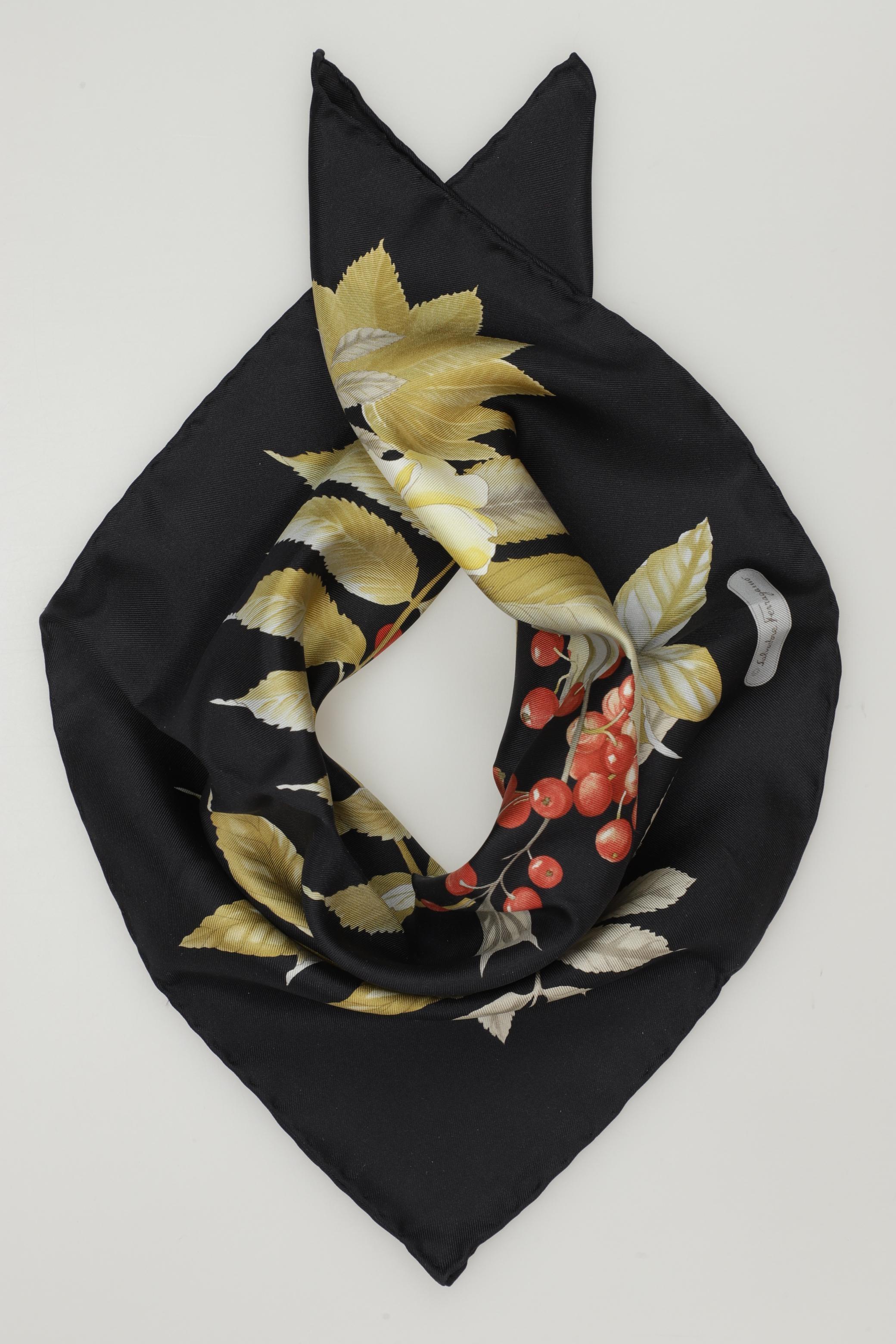 

Salvatore Ferragamo Damen Schal, schwarz, Gr.