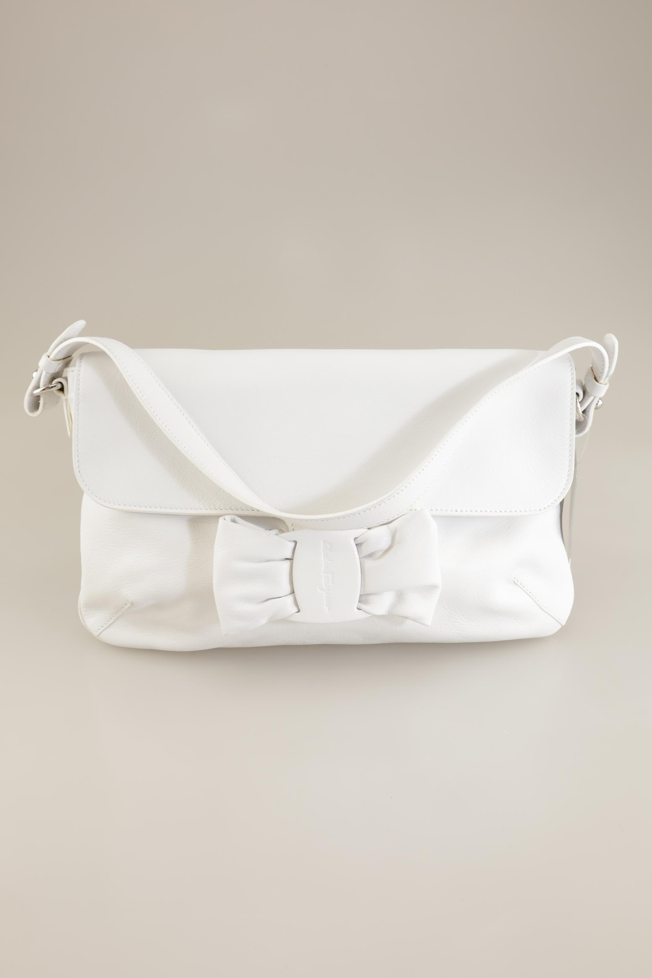 

Salvatore Ferragamo Damen Handtasche, weiß, Gr.