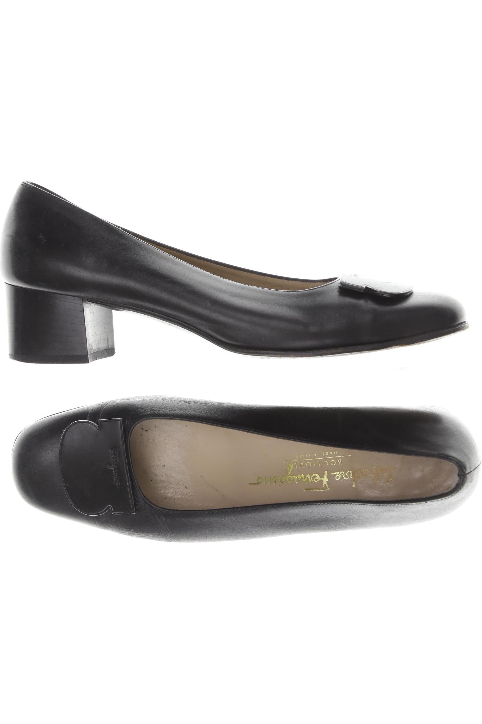 

Salvatore Ferragamo Damen Pumps, schwarz, Gr. 7.5