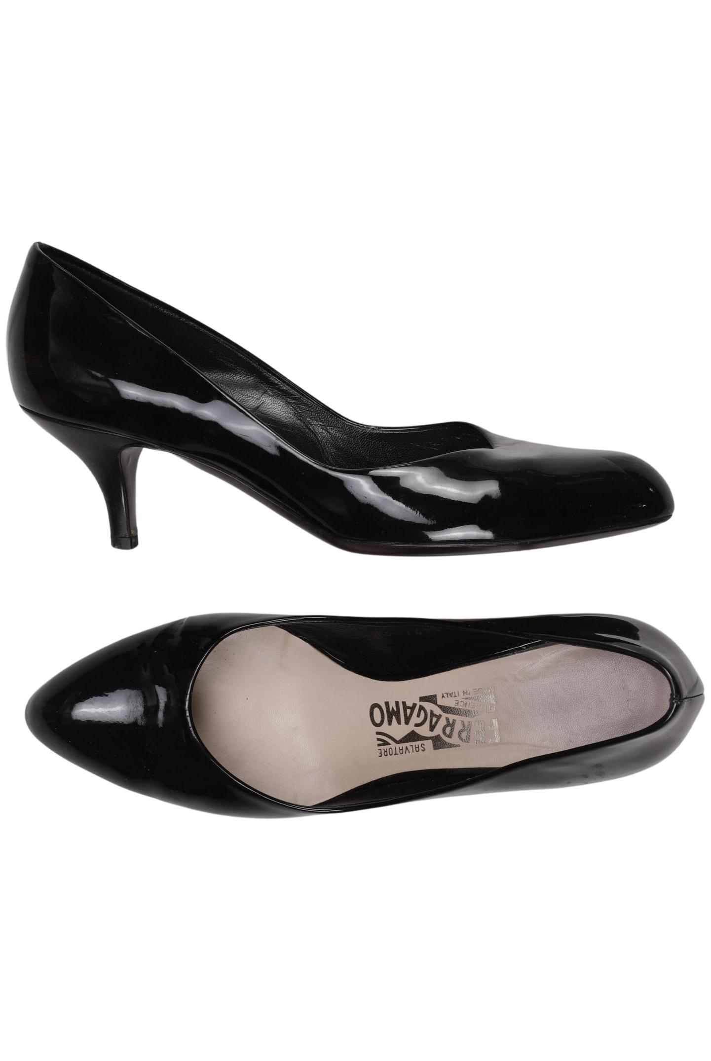 

Salvatore Ferragamo Damen Pumps, schwarz, Gr. 7.5