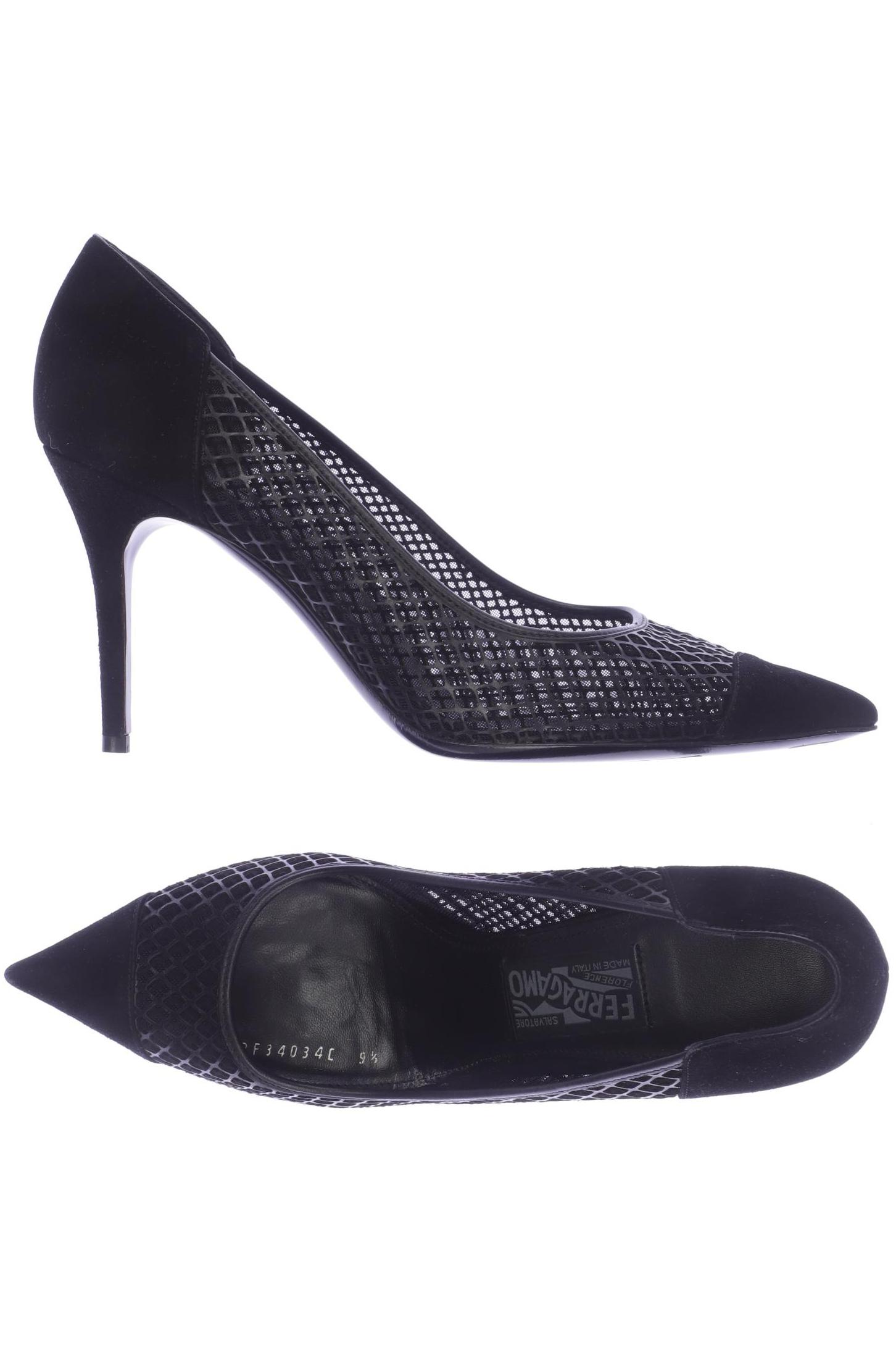 

Salvatore Ferragamo Damen Pumps, schwarz, Gr. 9.5