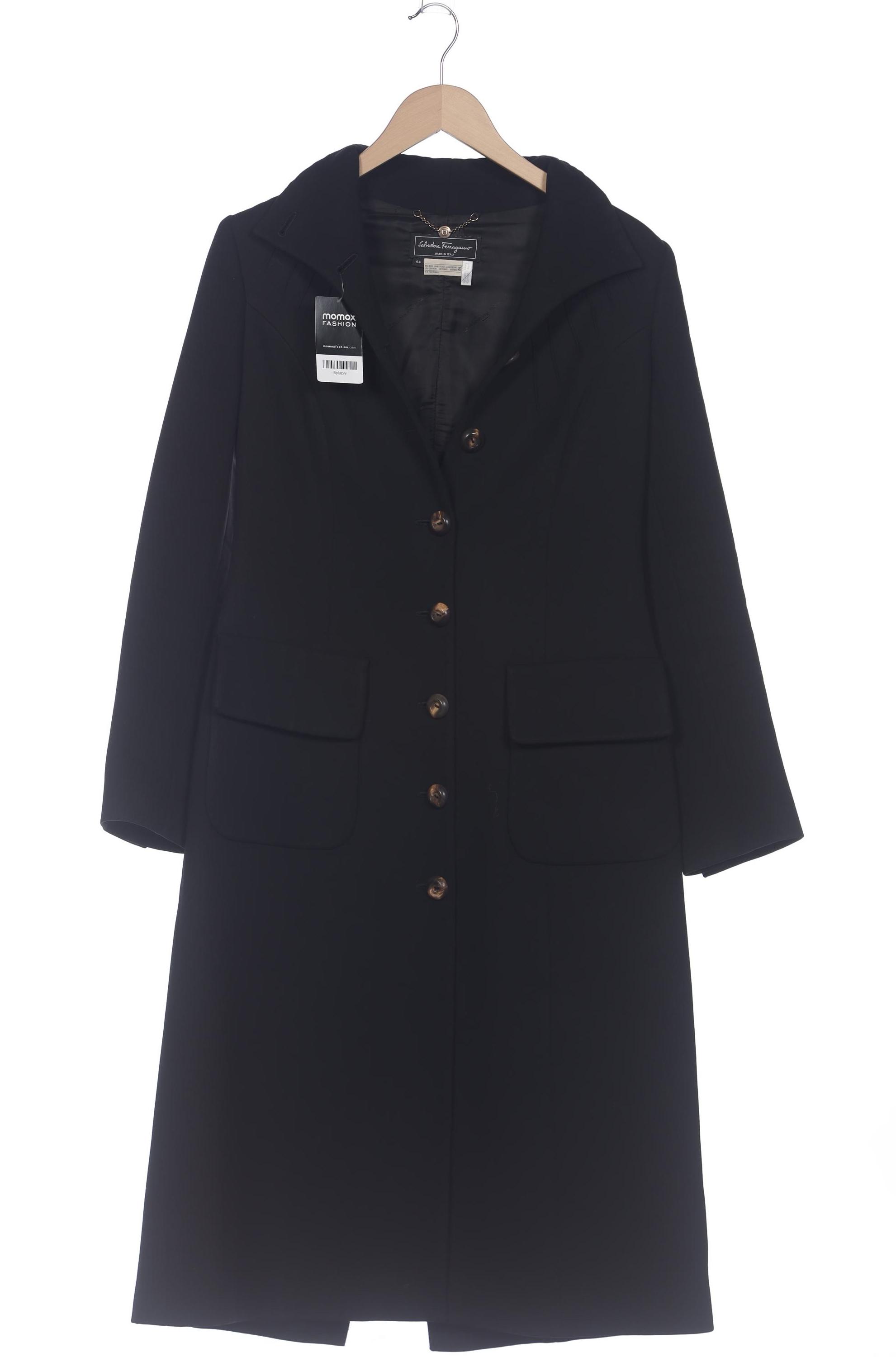 

Salvatore Ferragamo Damen Mantel, schwarz, Gr. 44