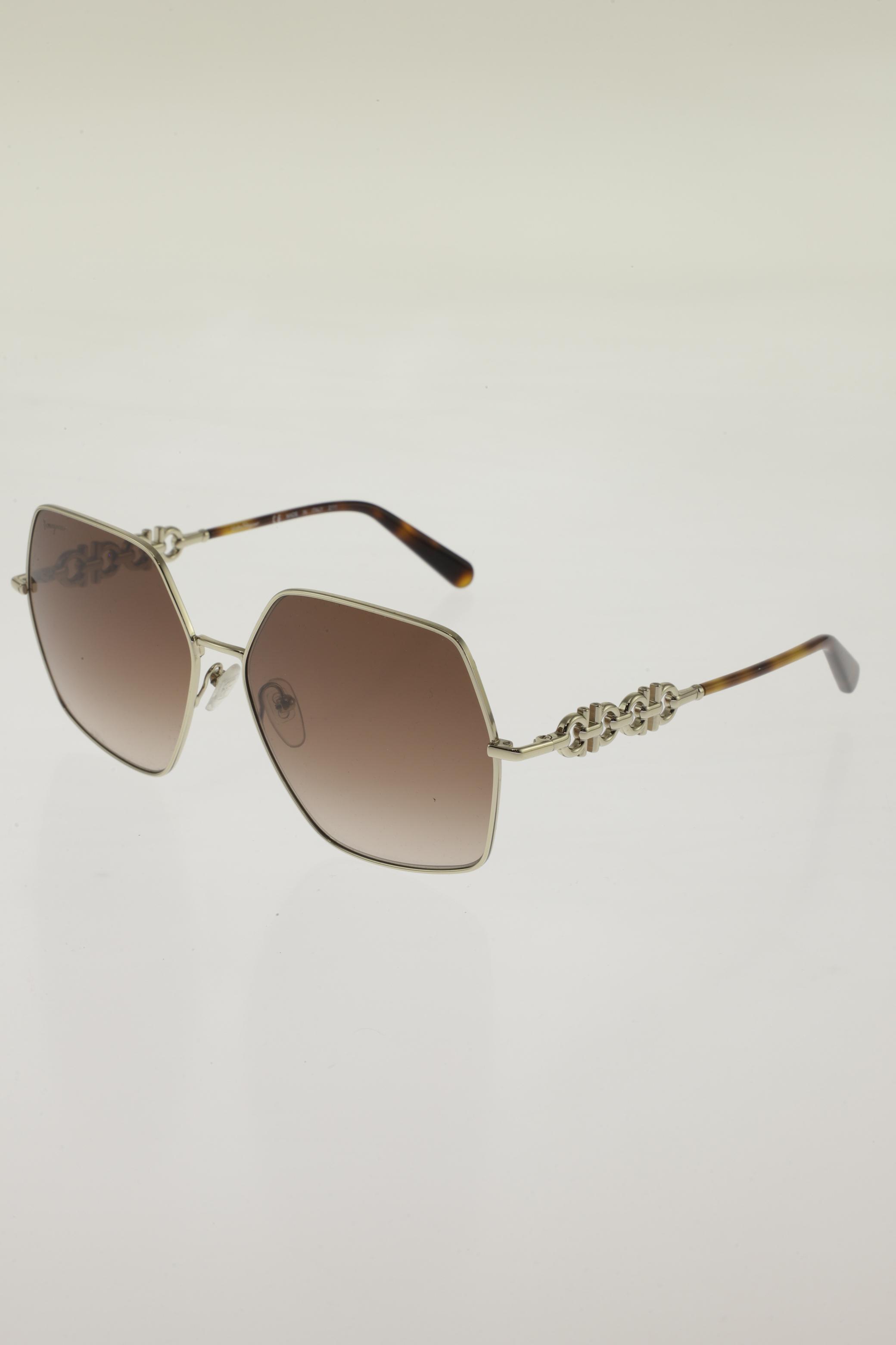

Salvatore Ferragamo Damen Sonnenbrille, gold, Gr.