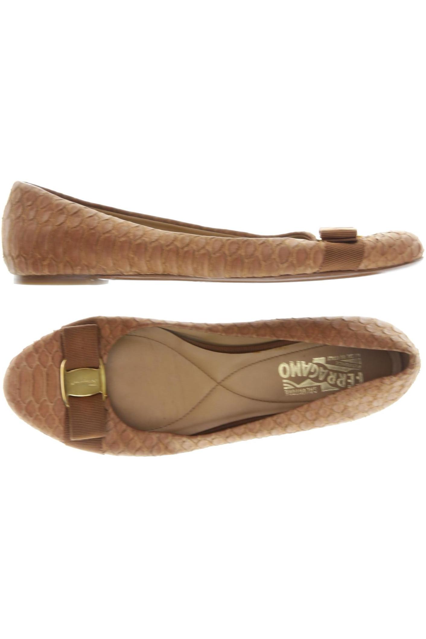 

Salvatore Ferragamo Damen Ballerinas, beige, Gr. 8.5