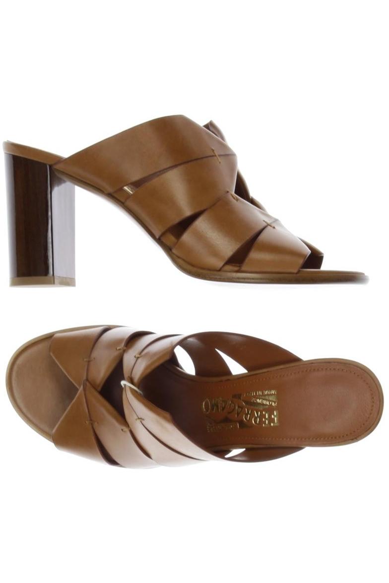 

Salvatore Ferragamo Damen Sandale, braun, Gr. 7.5